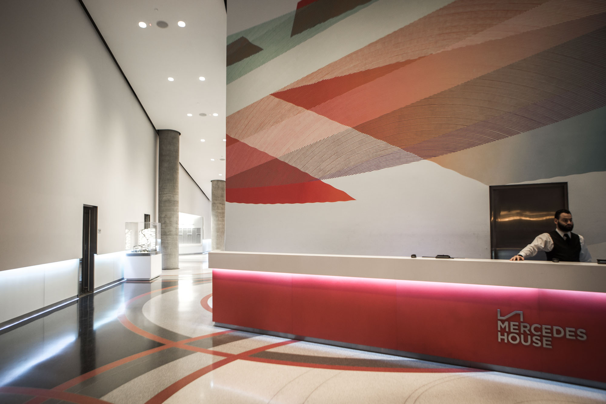 a double bed in a room