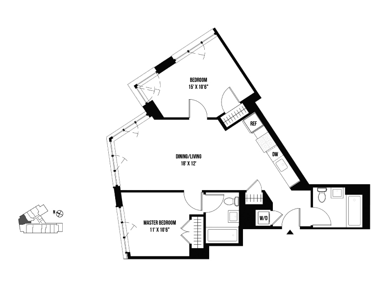 Floor plan layout diagram