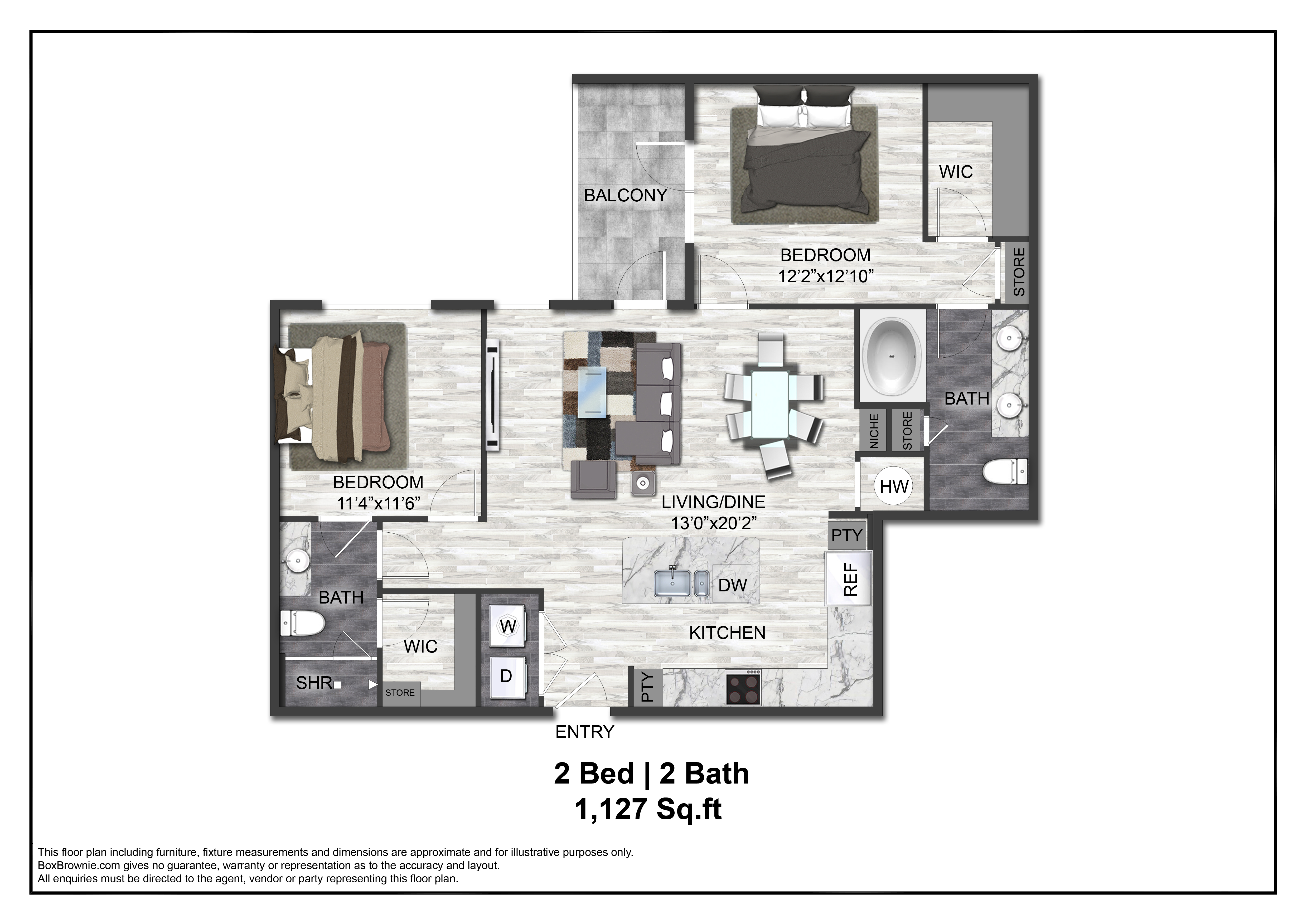 Floor plan layout diagram for B1