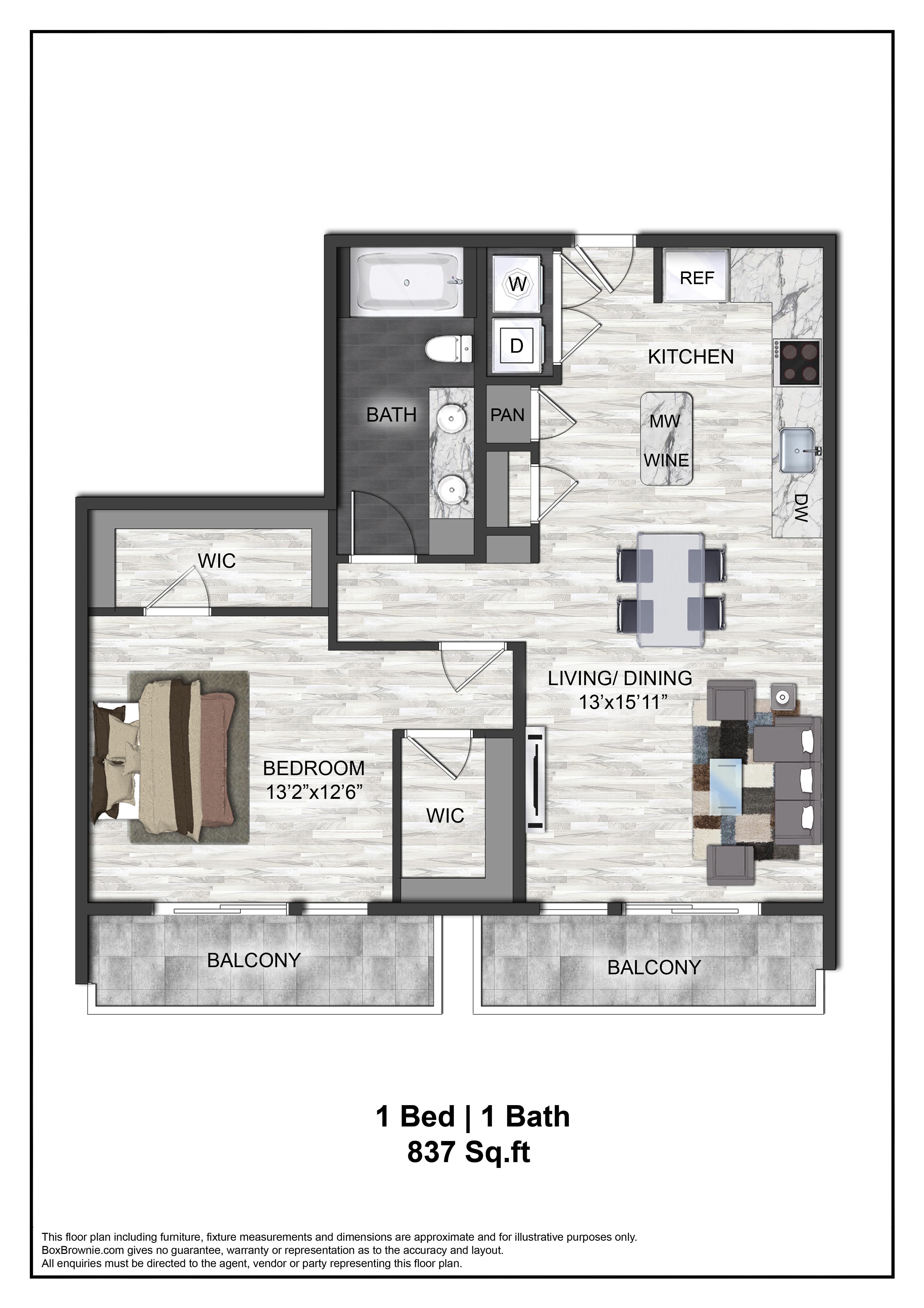 Floor plan layout diagram for A11