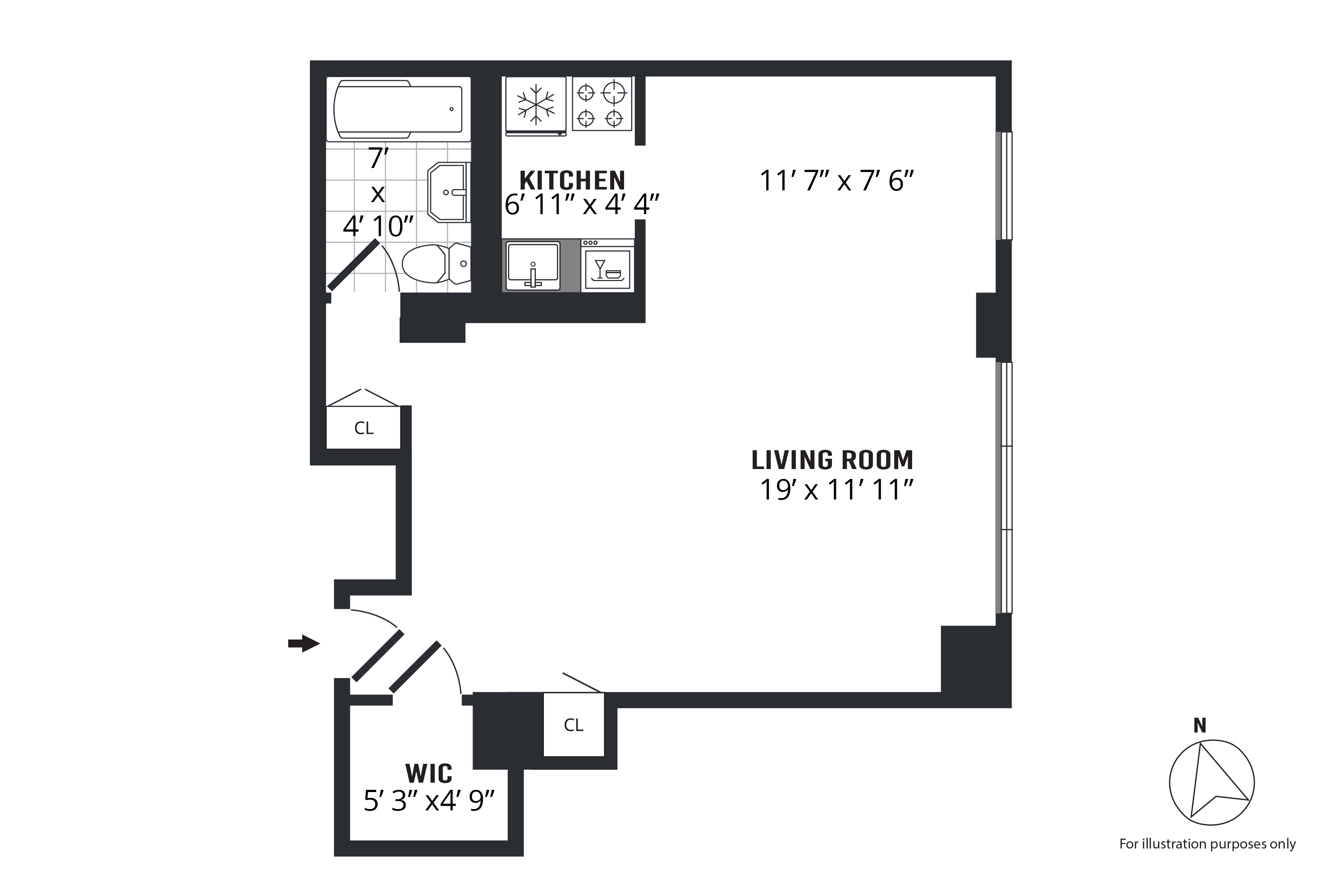 Floor plan image of 301 East 63rd Street #5K in Manhattan, New York, NY, 10065