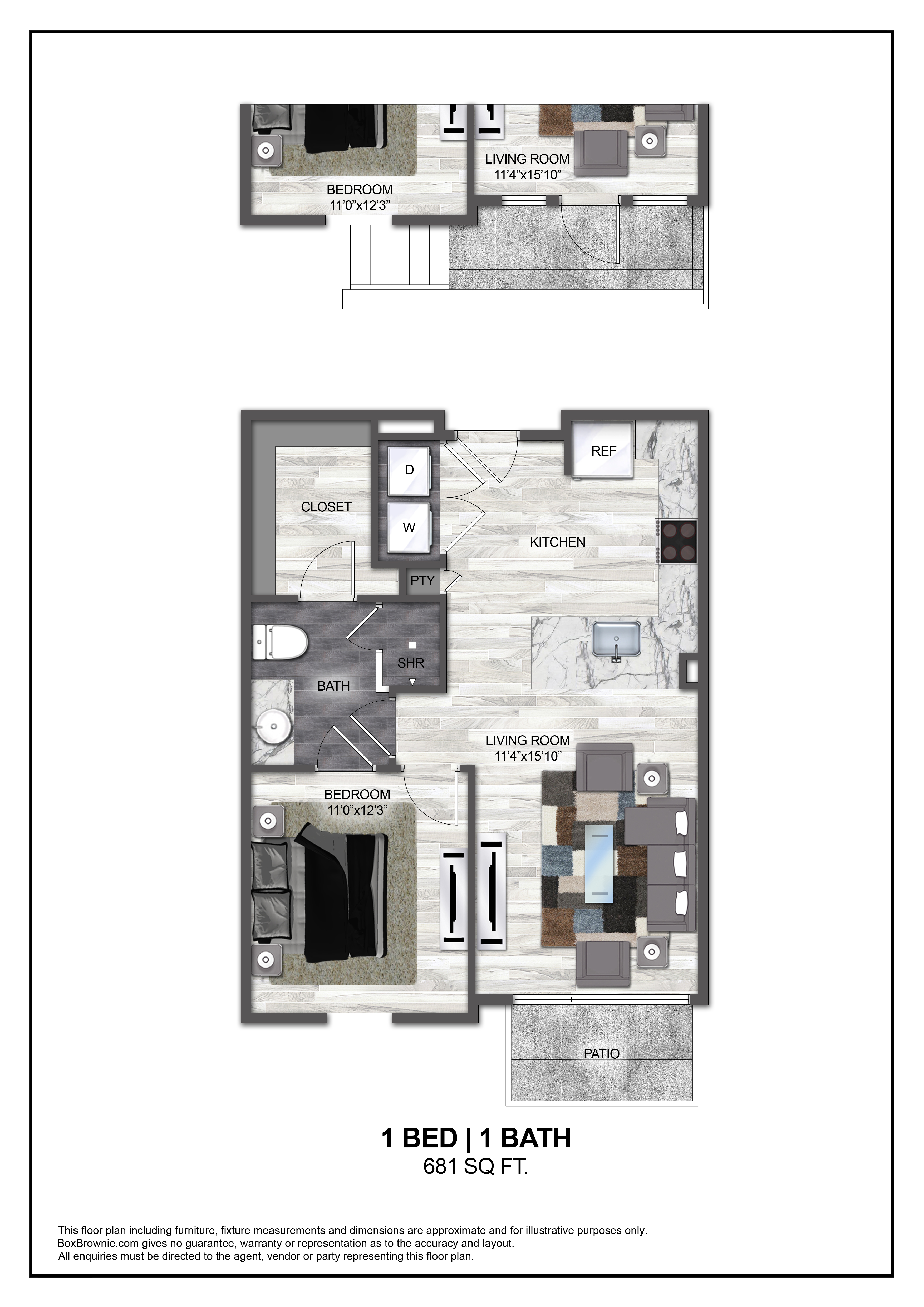 Floor plan layout diagram for A3