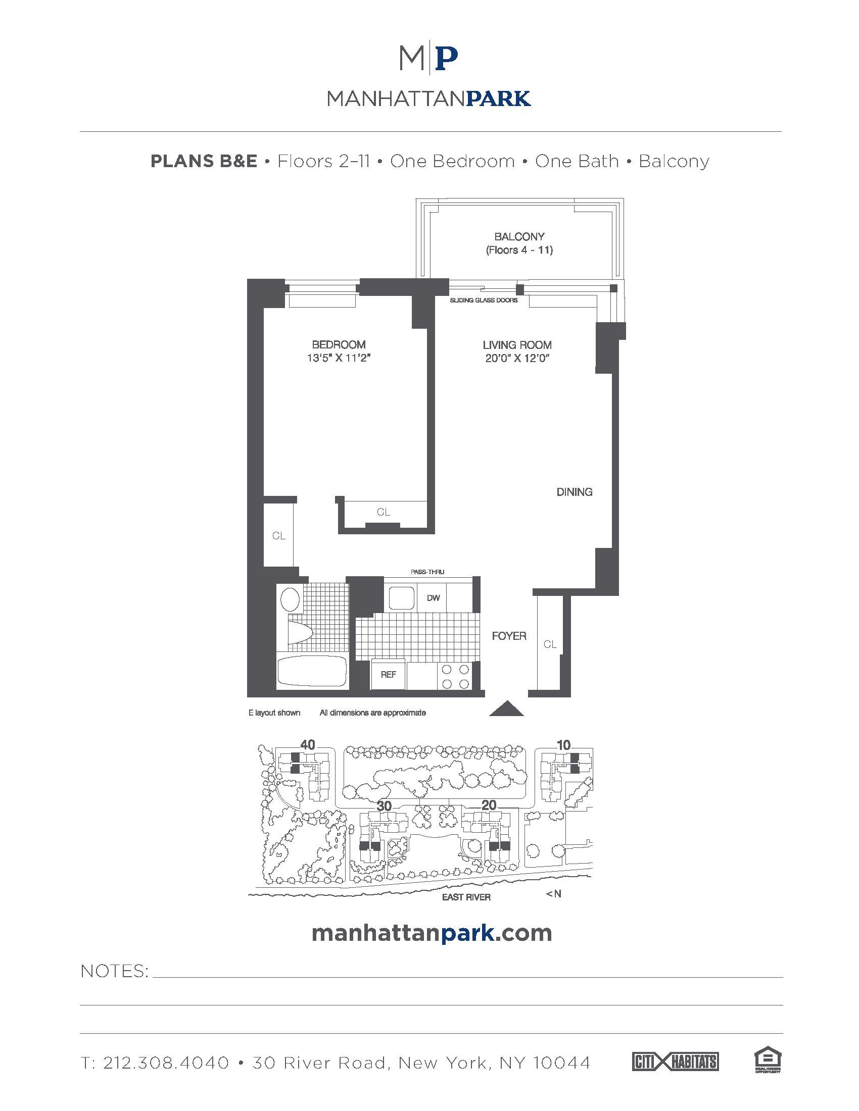 1 Bed apartment at 10-40 River Road, Unit 4E-40RR, Roosevelt Island, photo 1 of 1