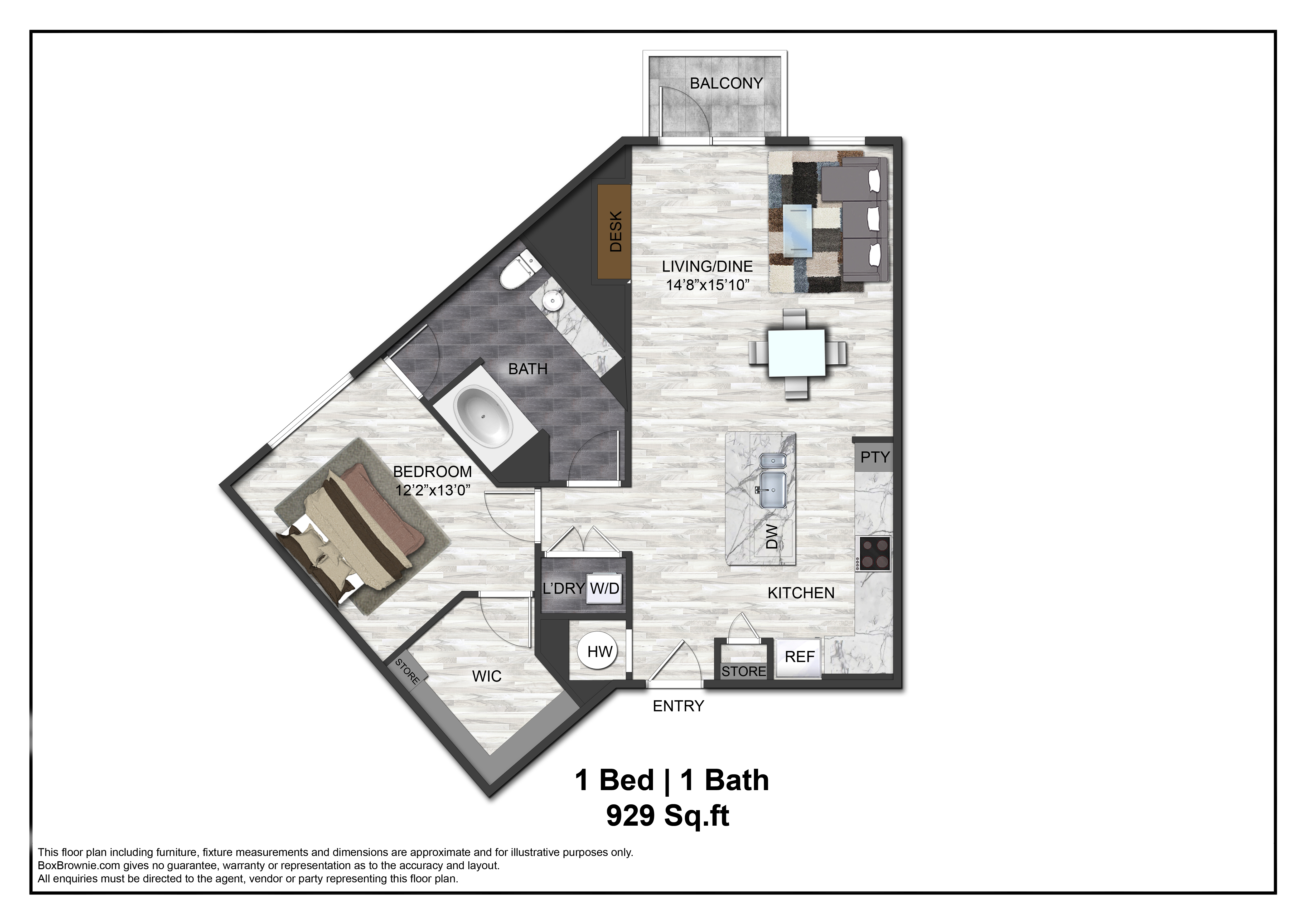 Floor plan layout diagram for A9