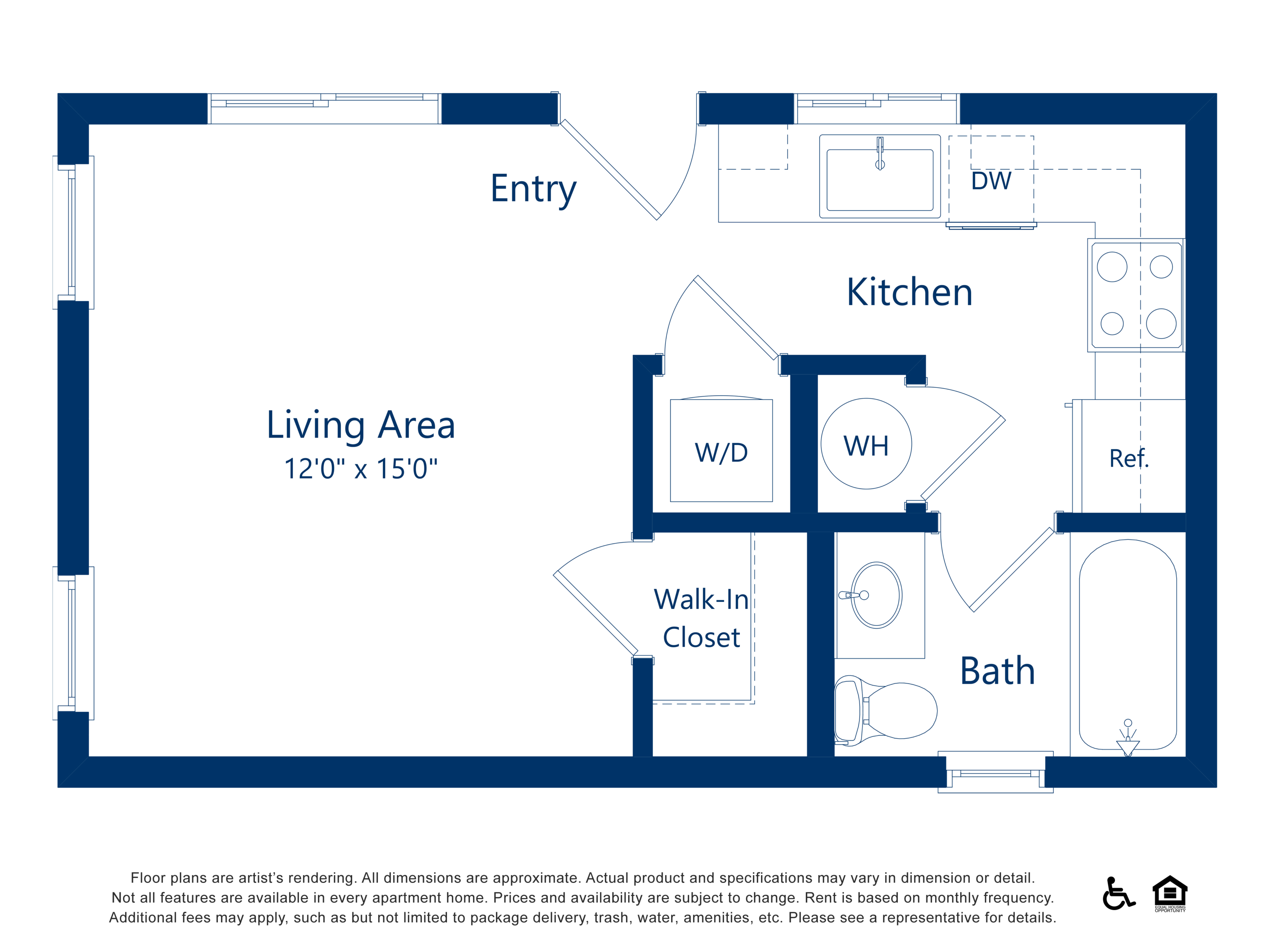0x1 - 375 sqft - S2 floorplan
