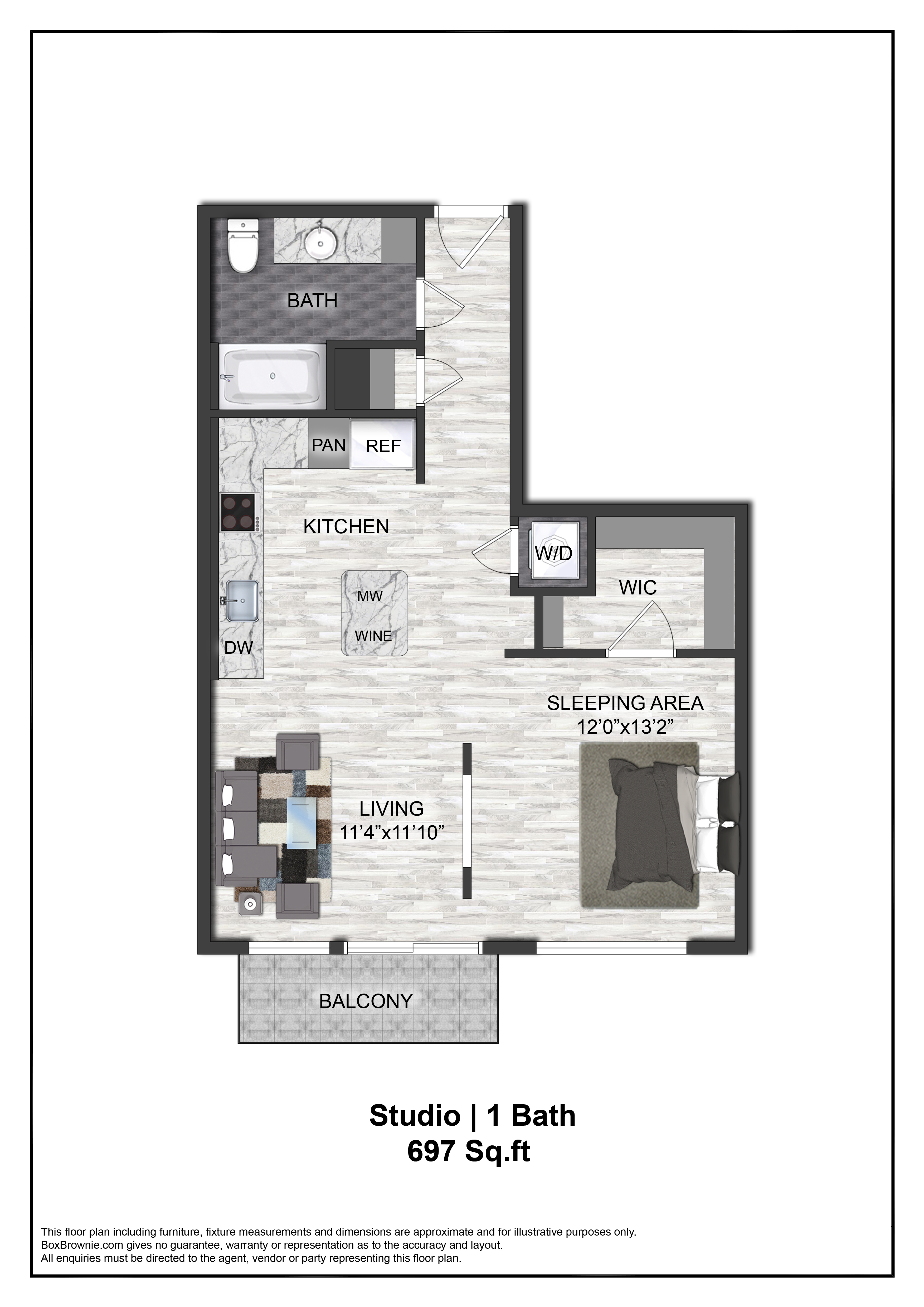 Floor plan layout diagram for E4