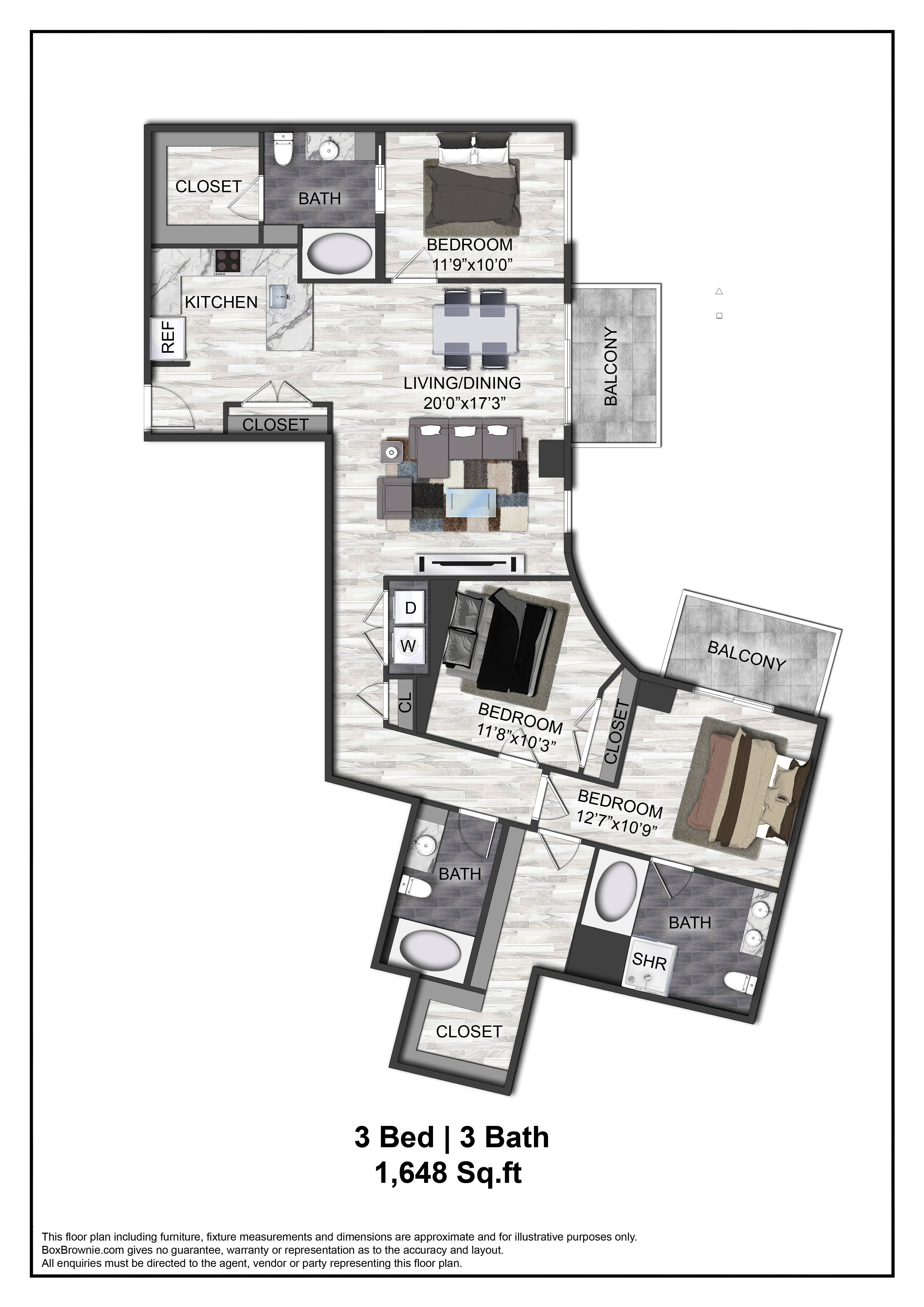 Floor plan layout diagram for C4