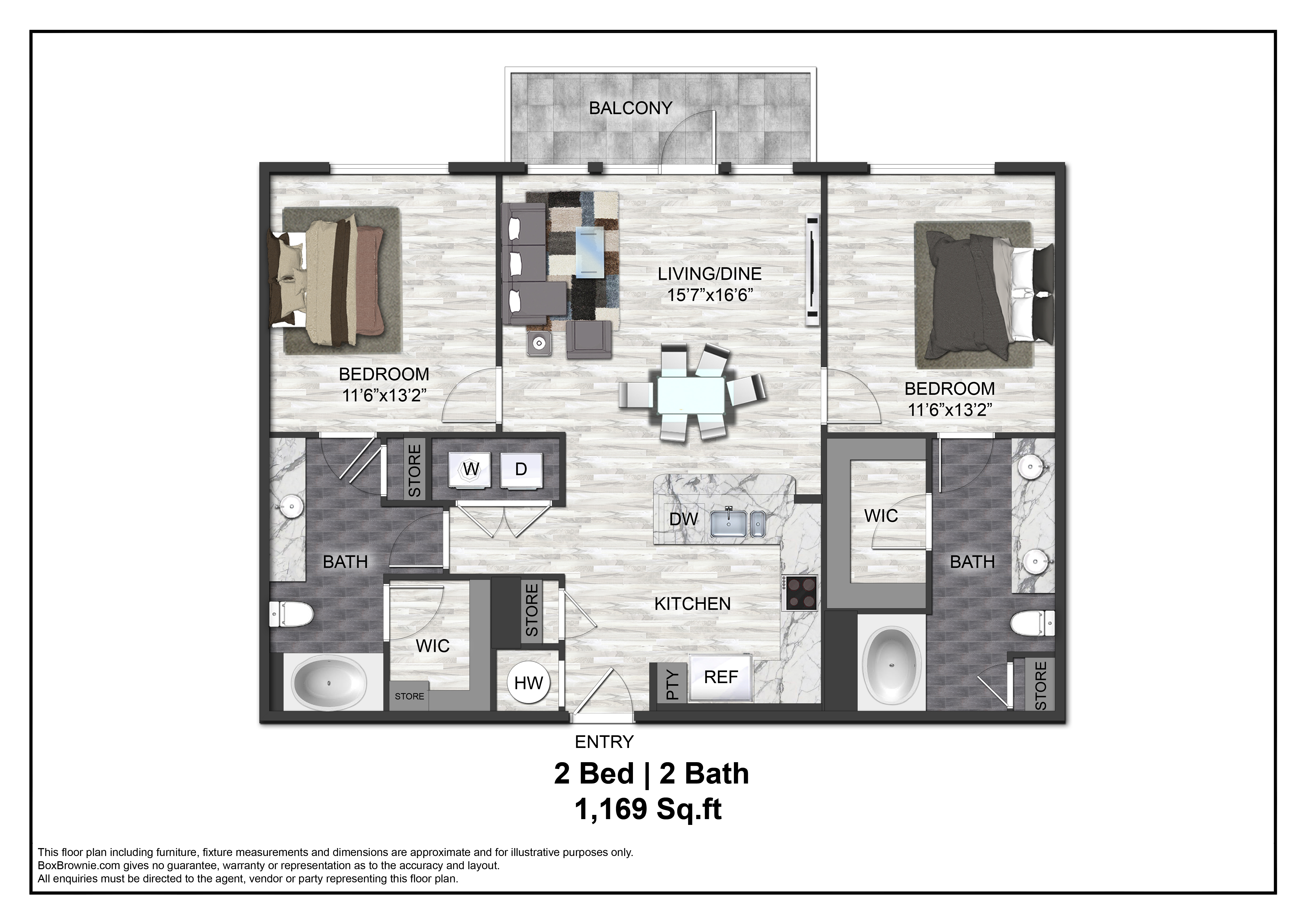 Floor plan layout diagram for B2
