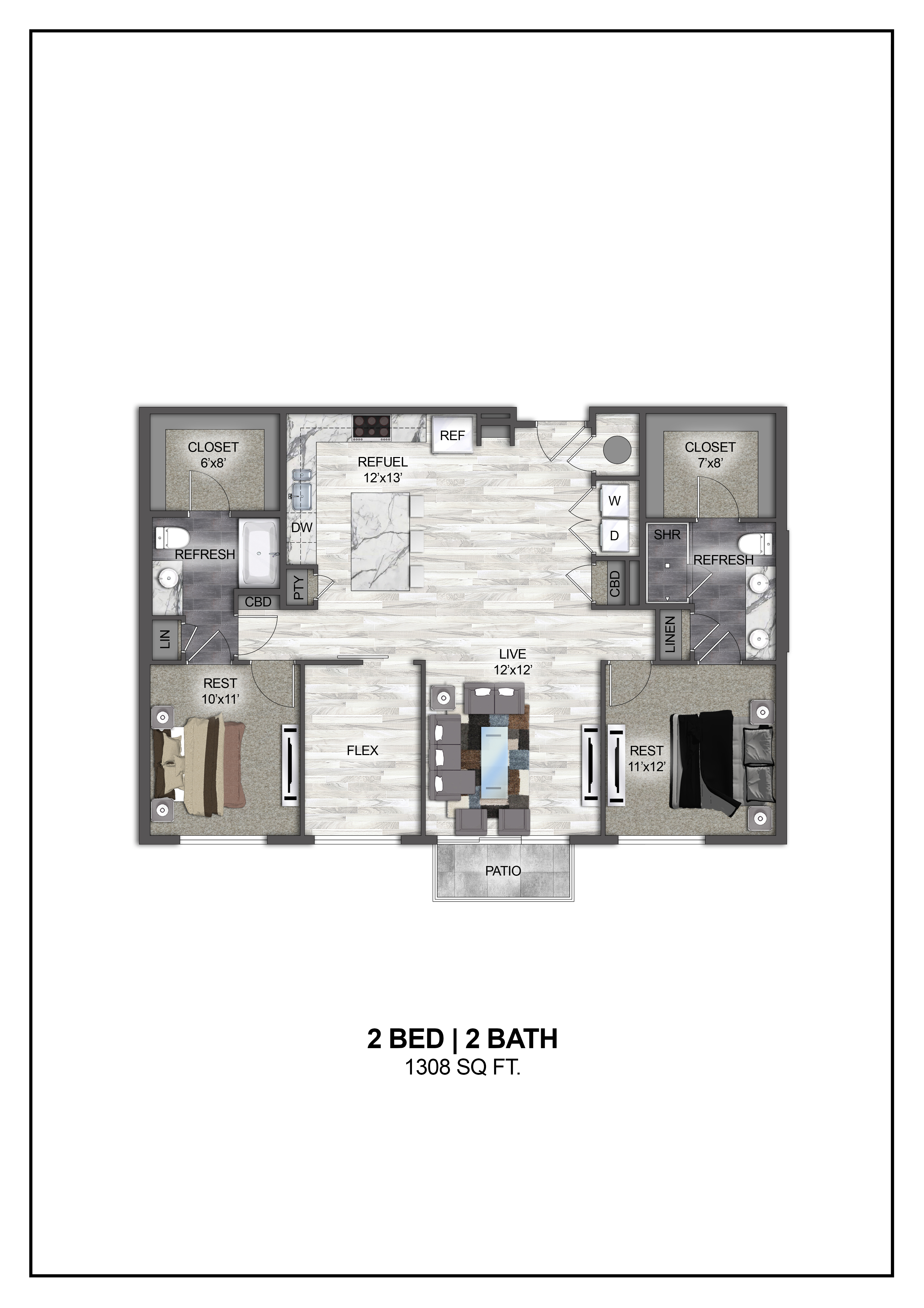 Floor plan layout diagram for B11