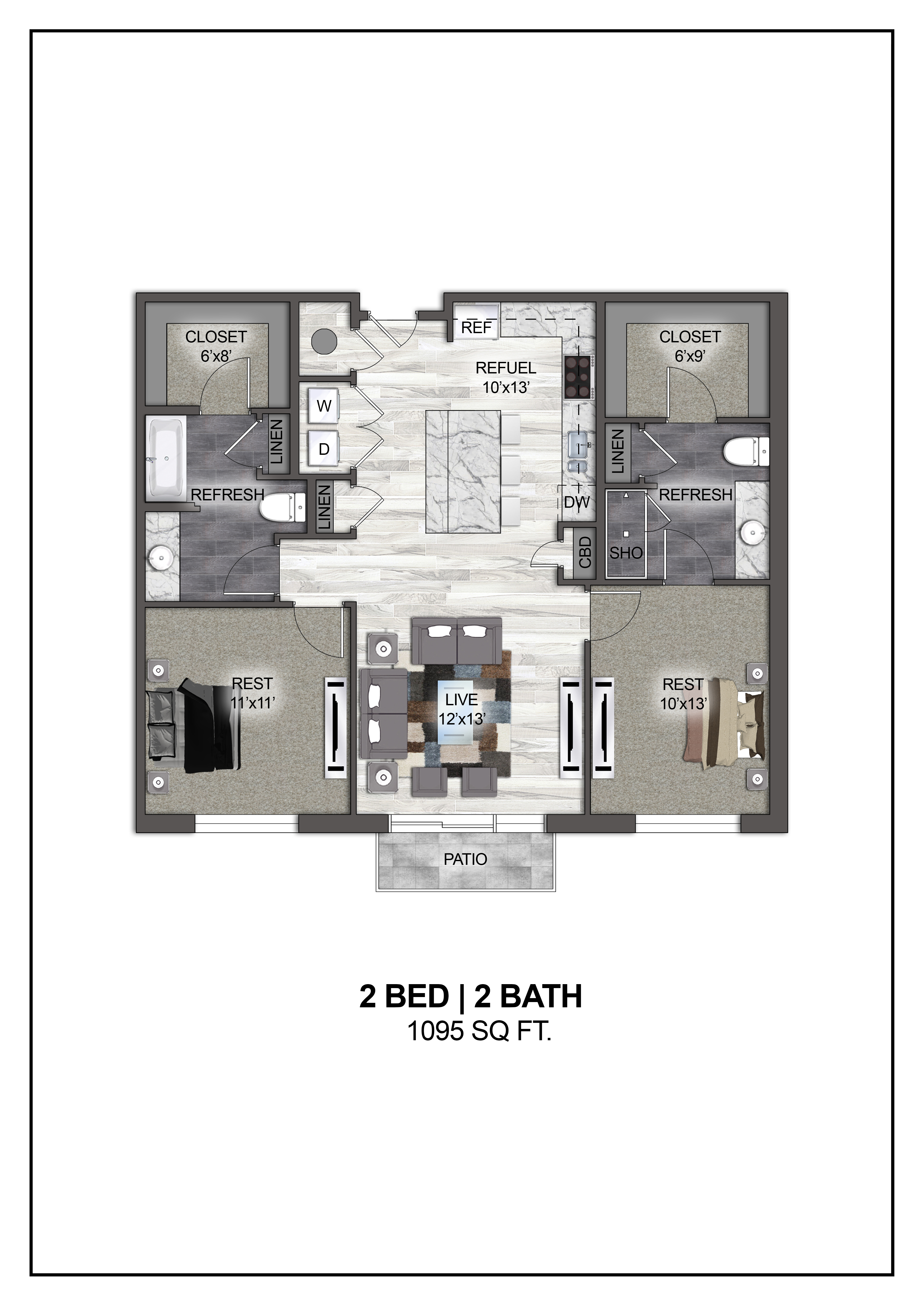 Floor plan layout diagram for B1
