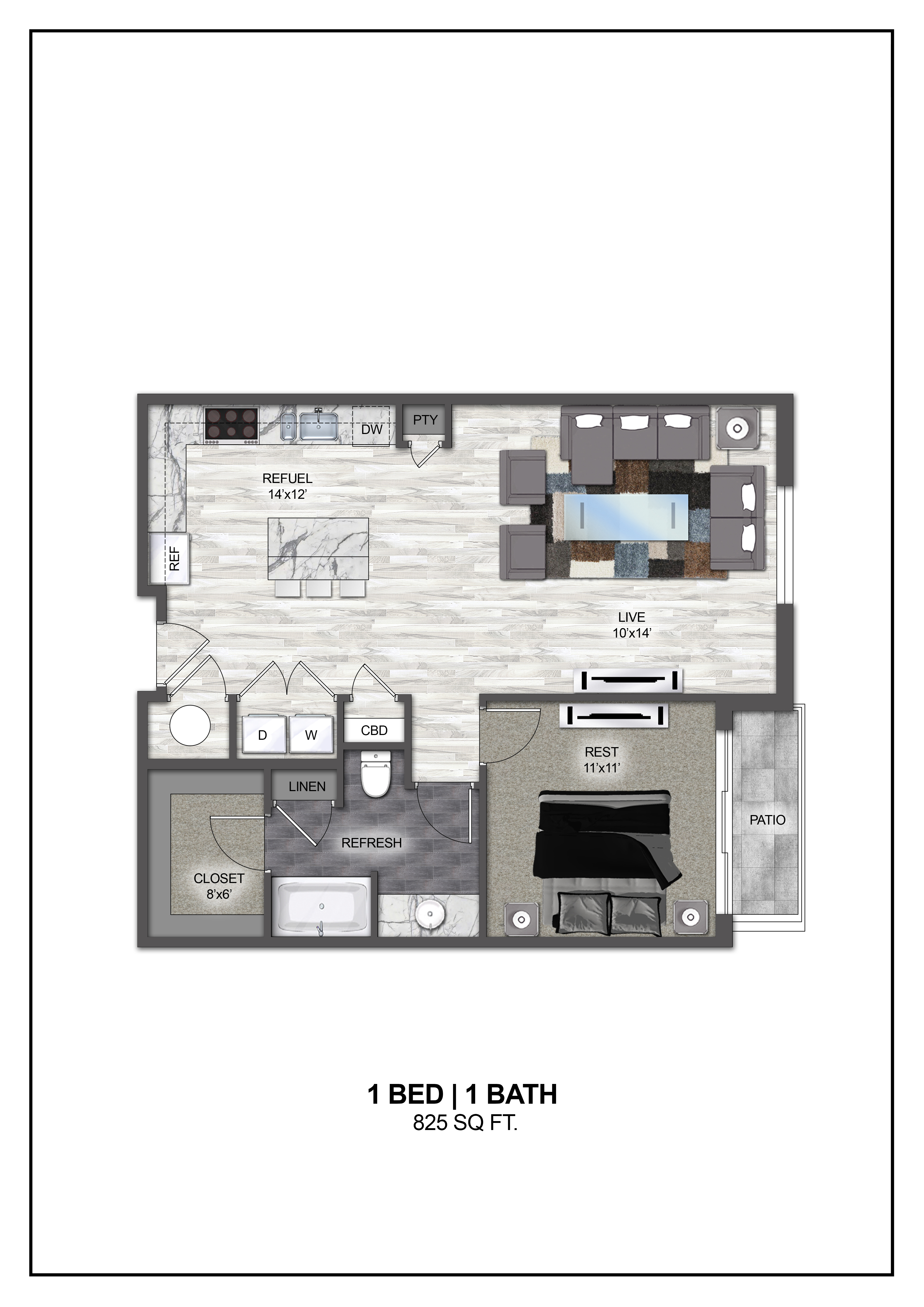 Floor plan layout diagram for A9