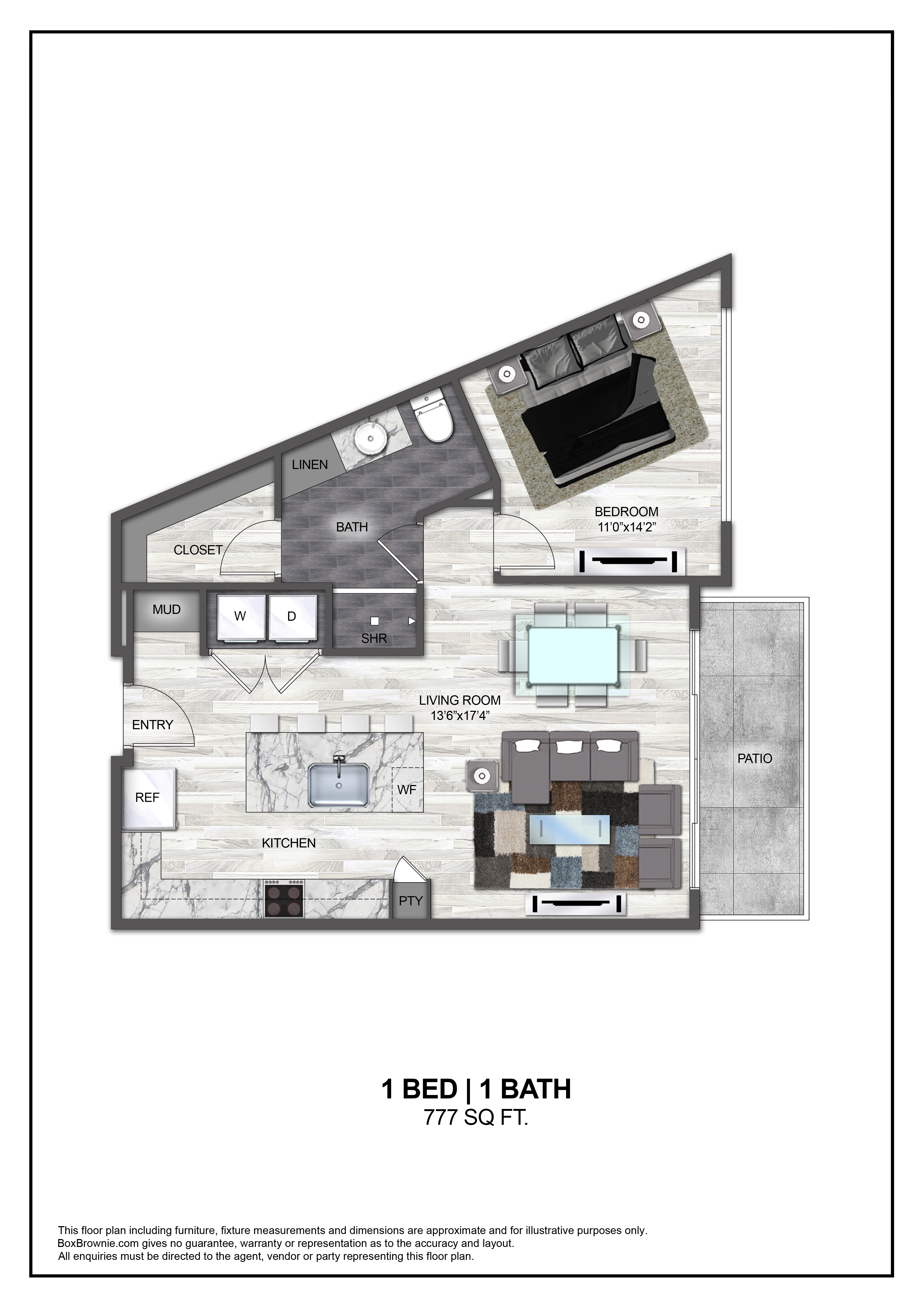 Floor plan layout diagram for A7