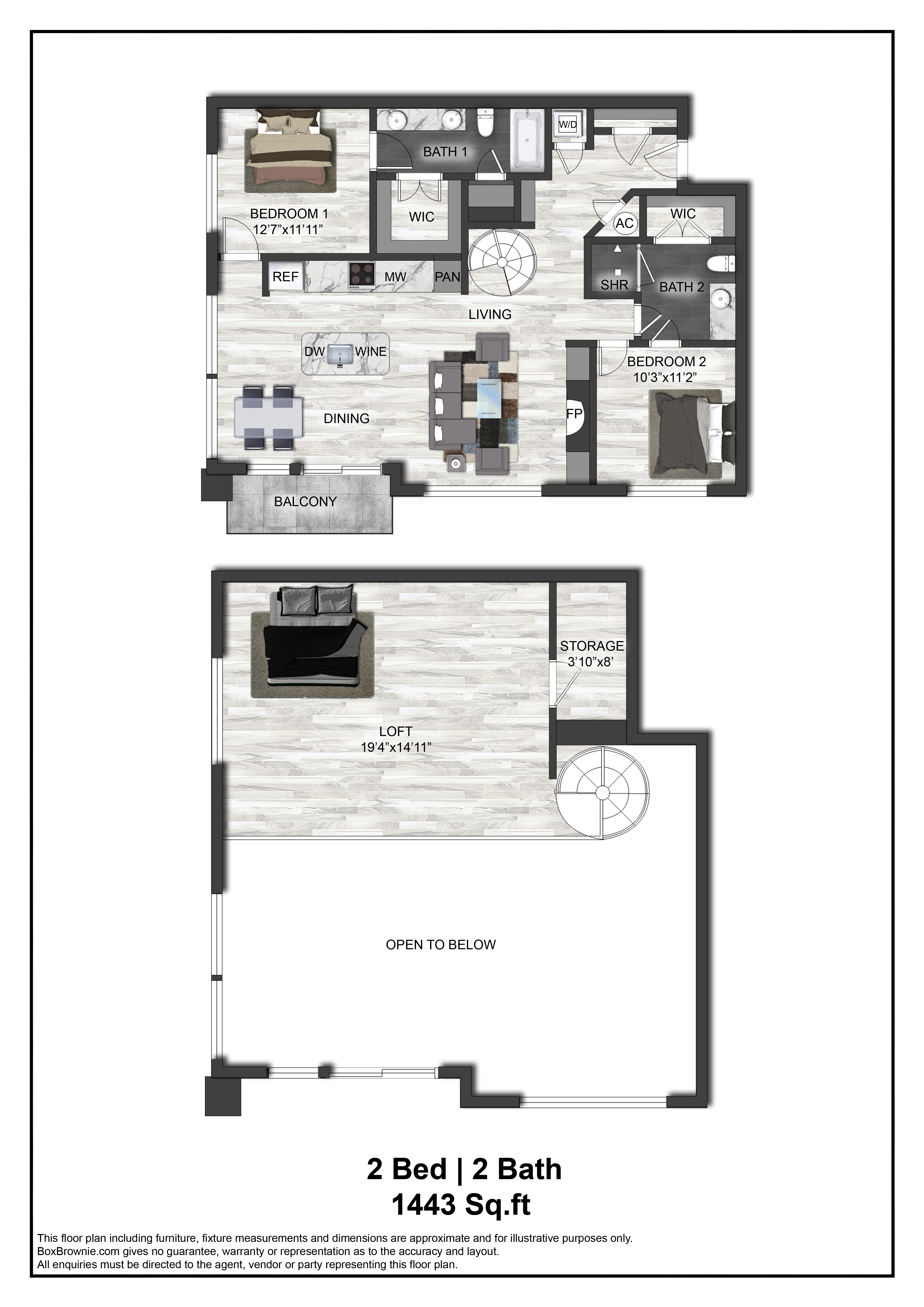 Floor plan layout diagram for B7L