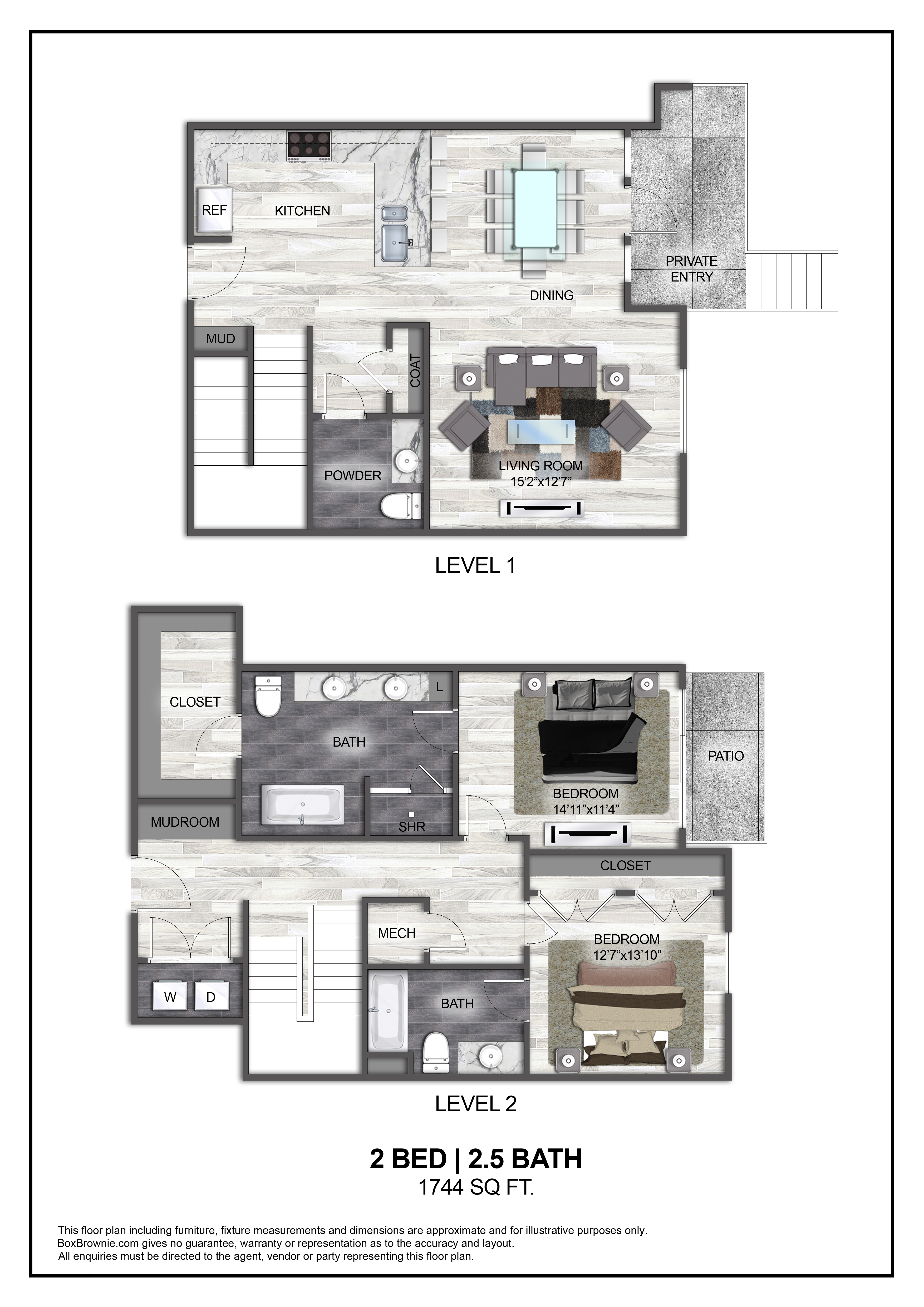 Floor plan layout diagram for B11
