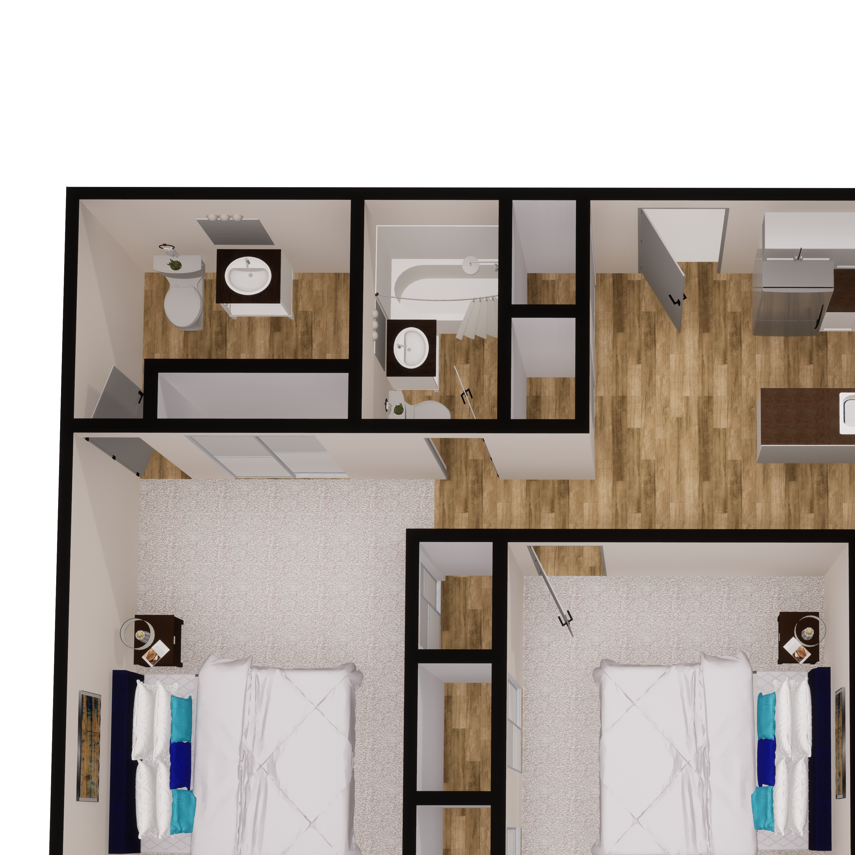 2x2 - Avanti Reno floorplan