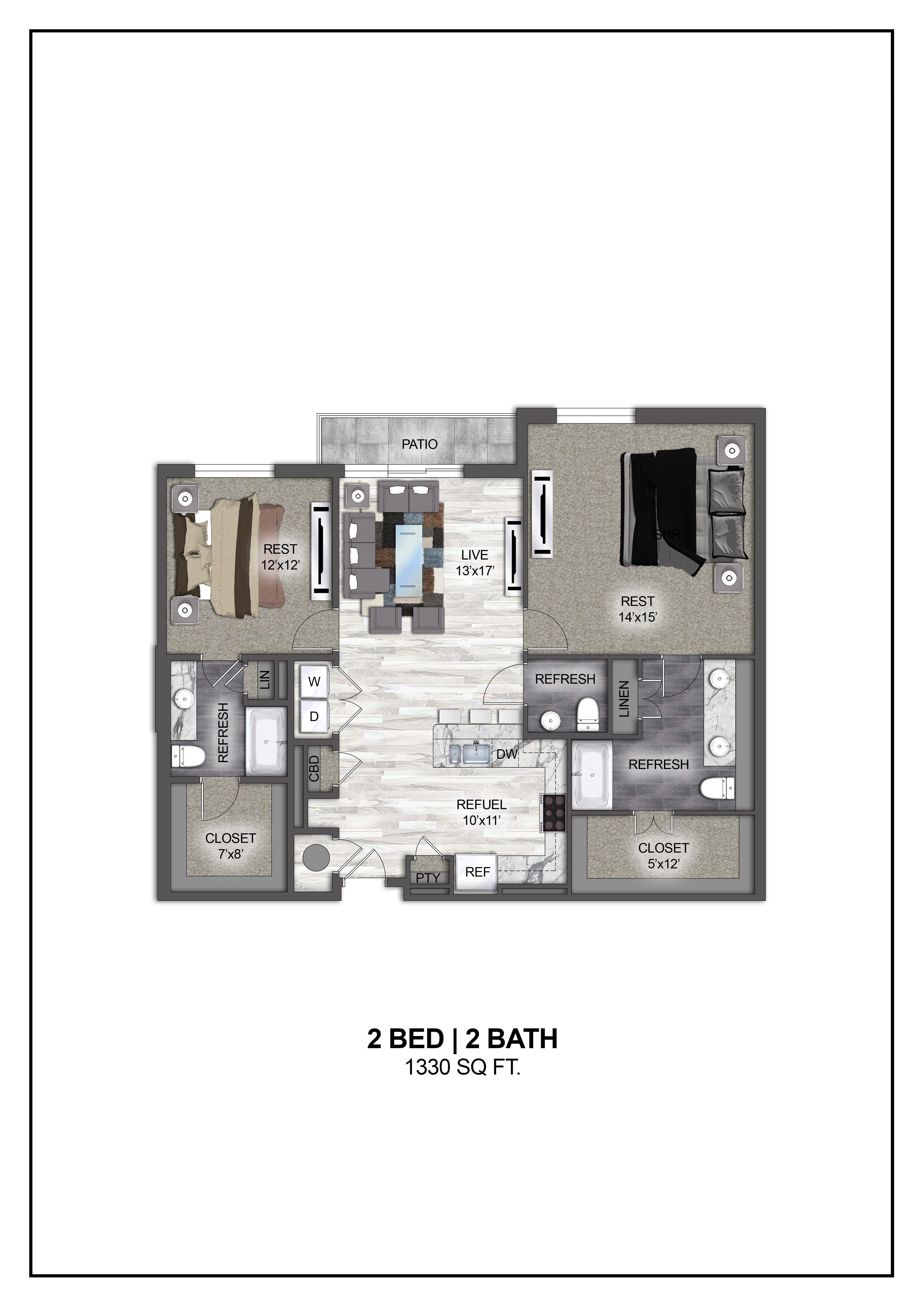 Floor plan layout diagram for B13