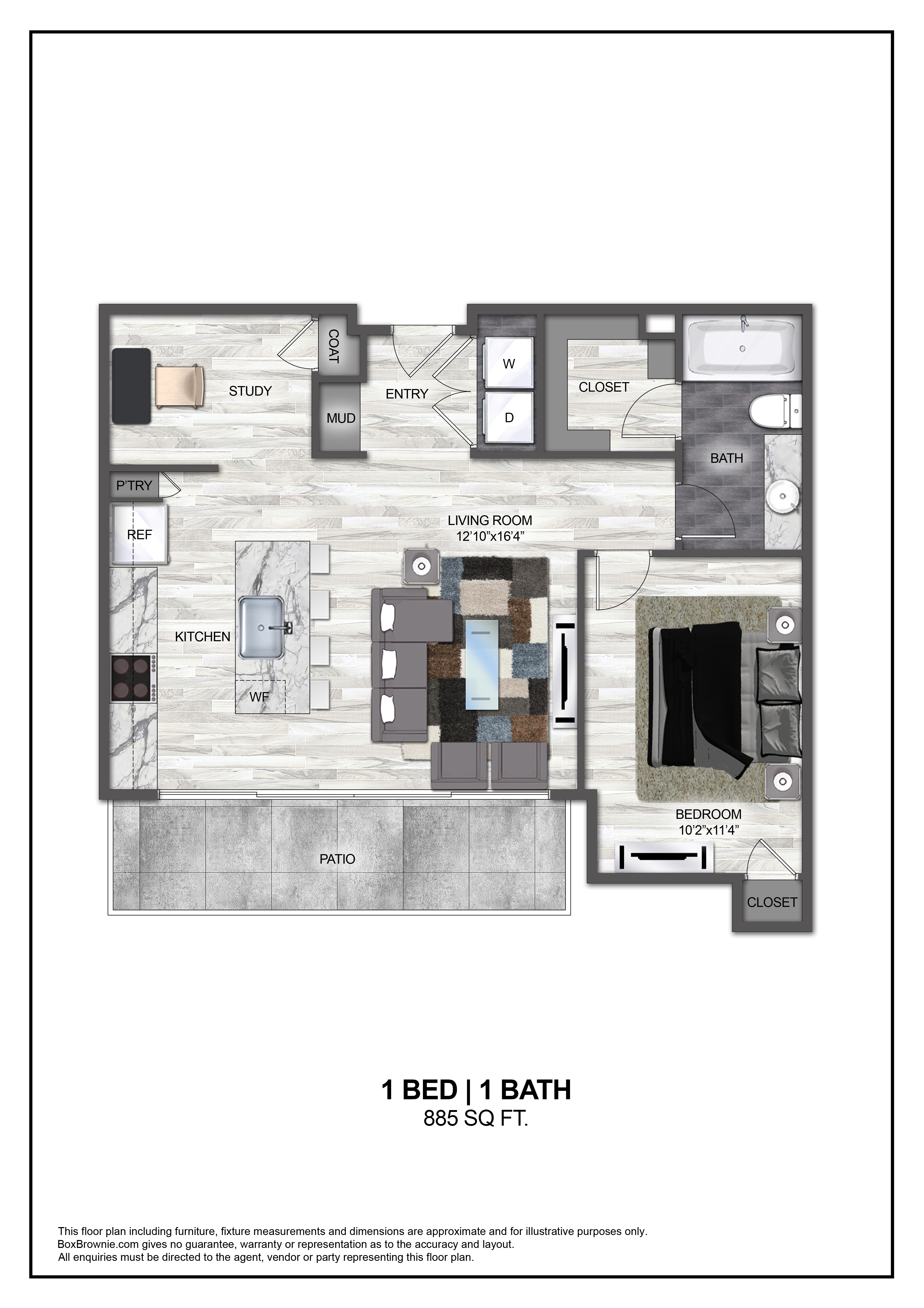 Floor plan layout diagram for A14