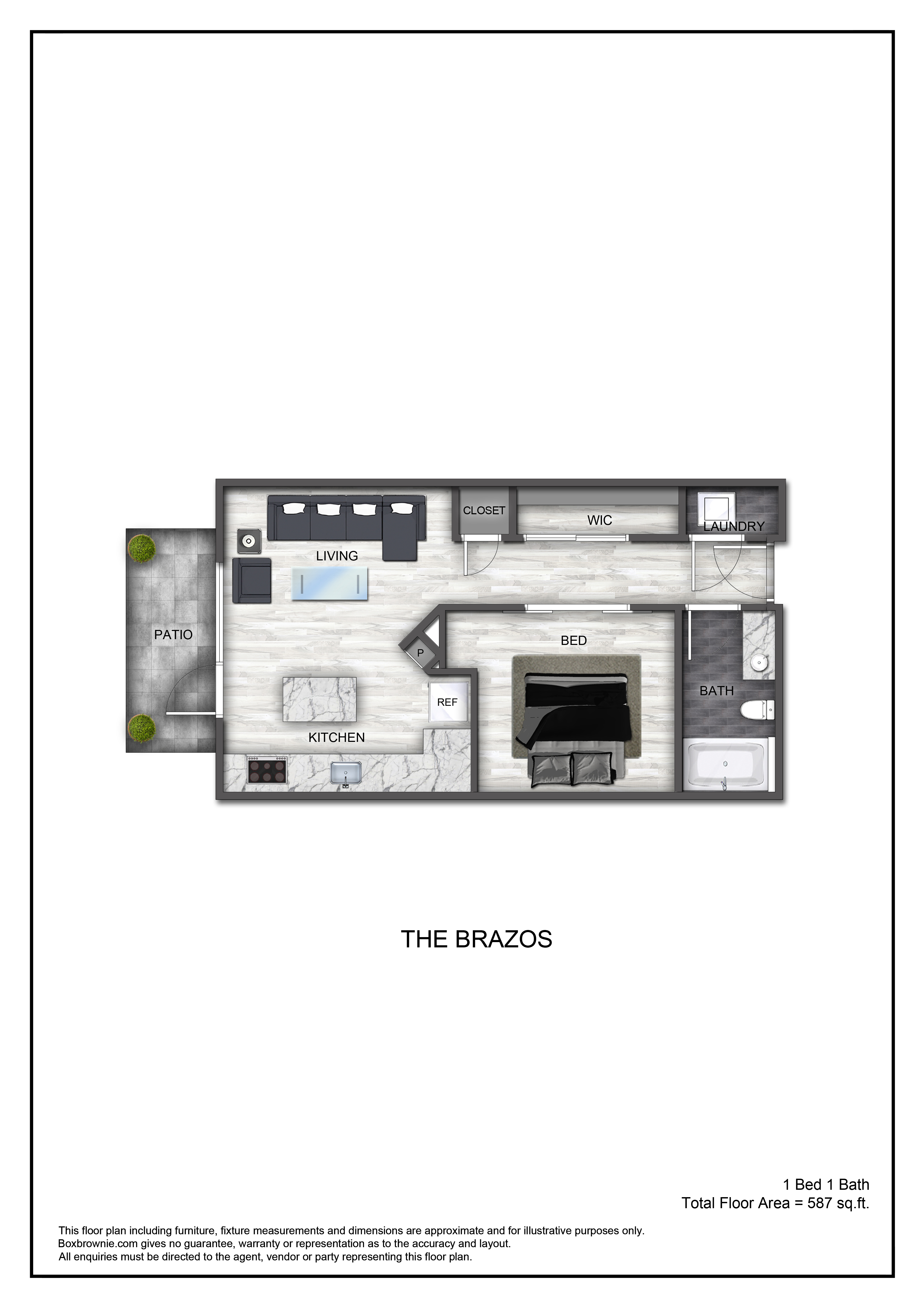 Floor plan layout diagram for A1