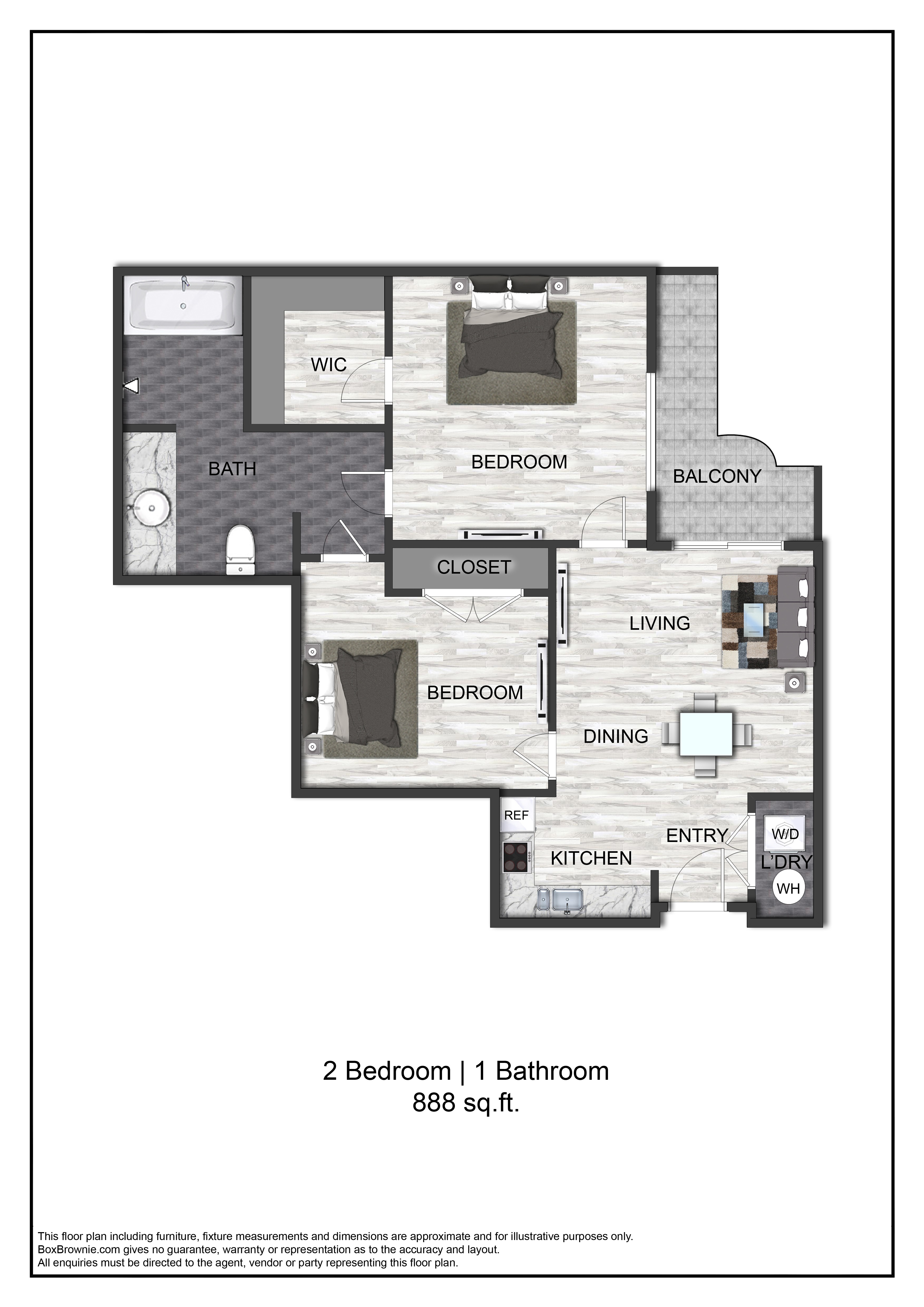 Floor plan layout diagram for B1