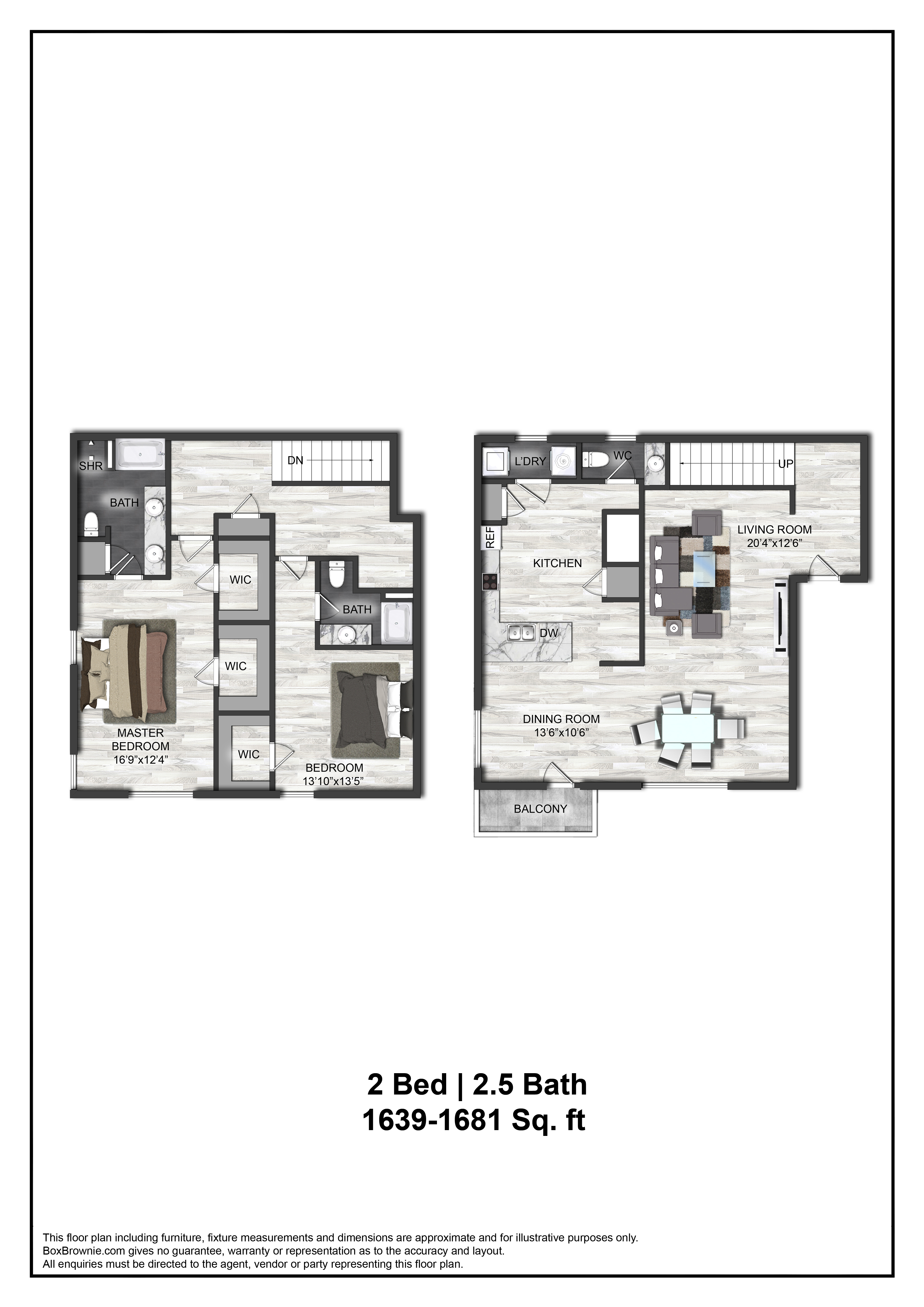 Floor plan layout diagram for B7TH
