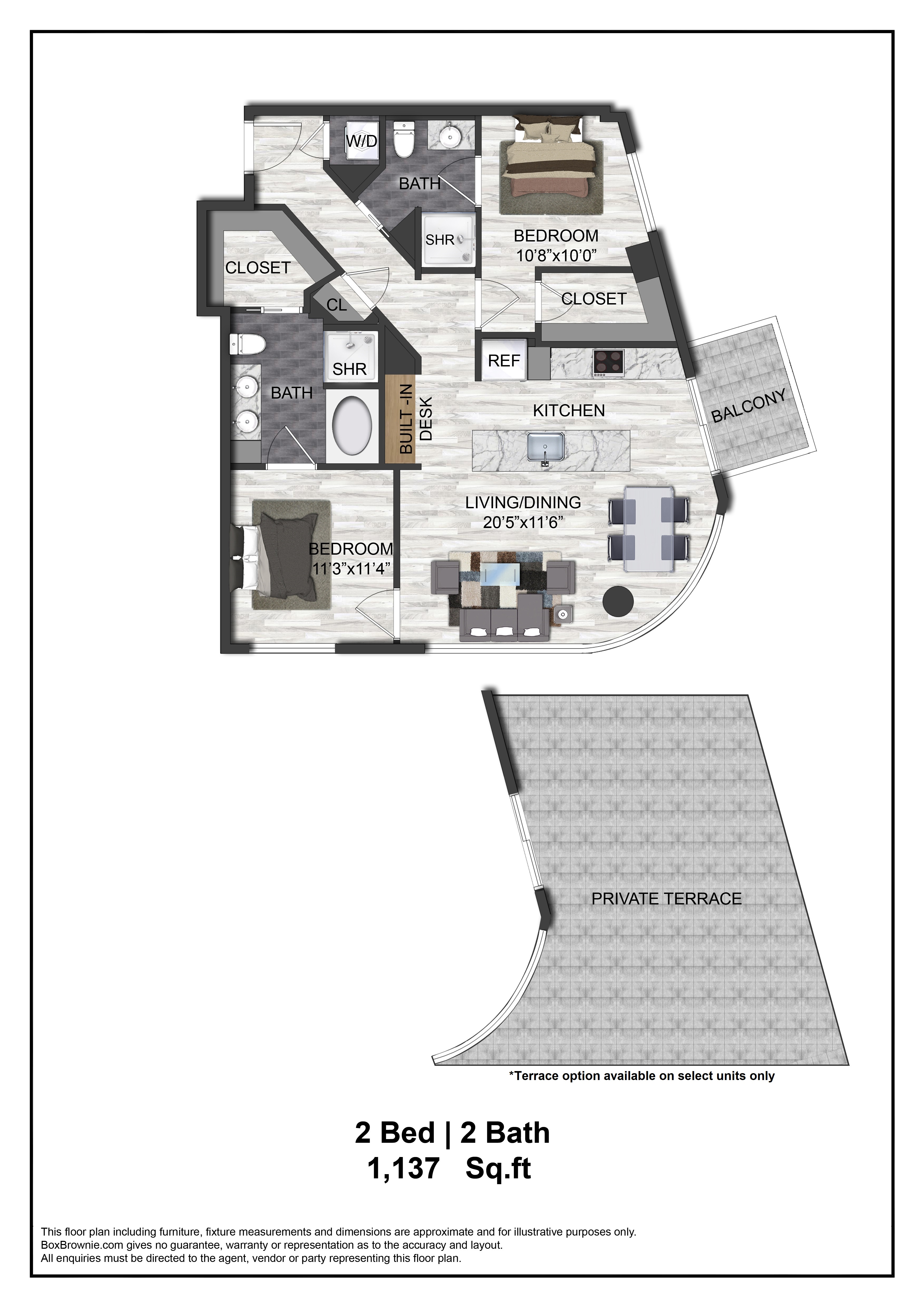 Floor plan layout diagram for B2