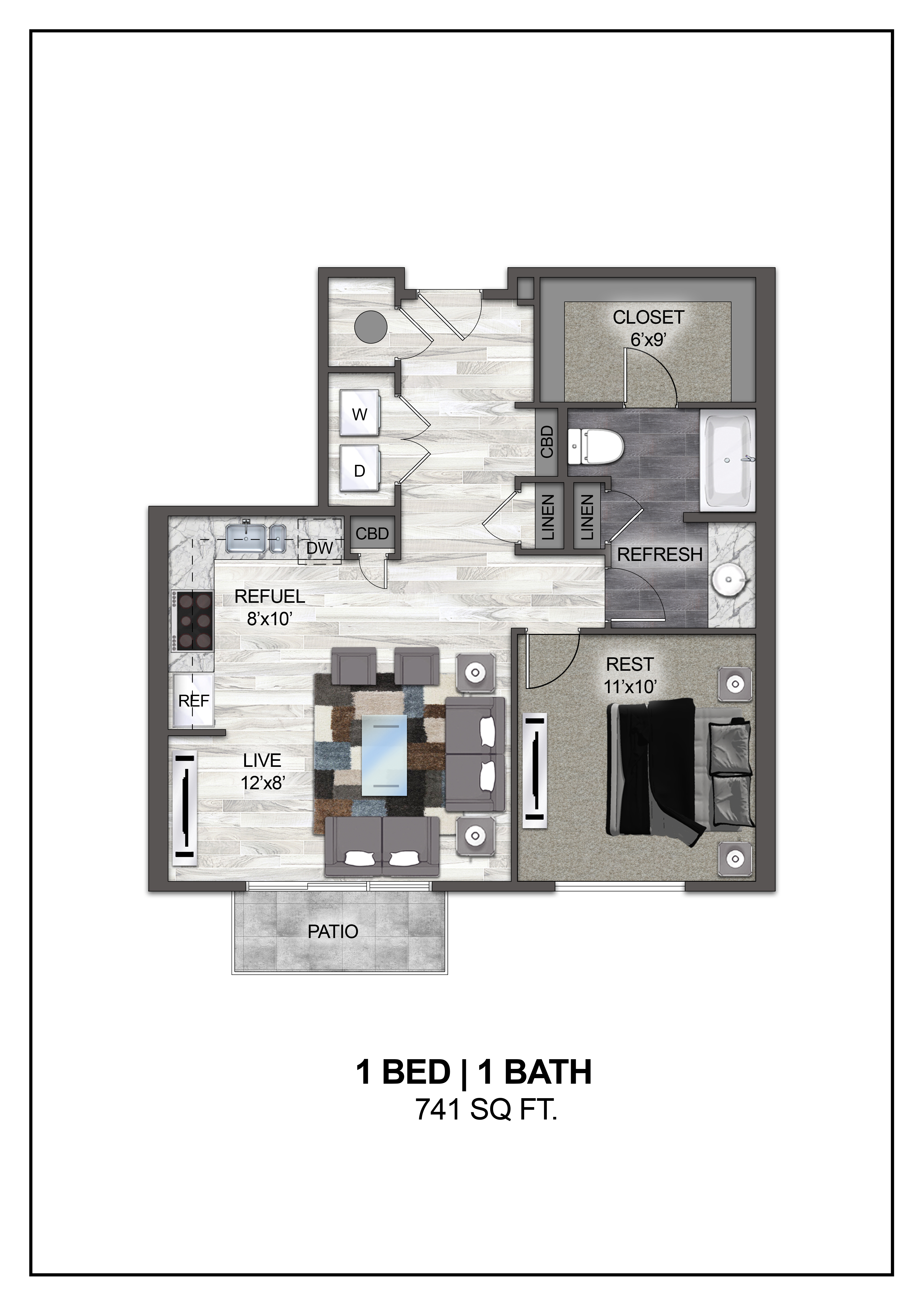Floor plan layout diagram for A5