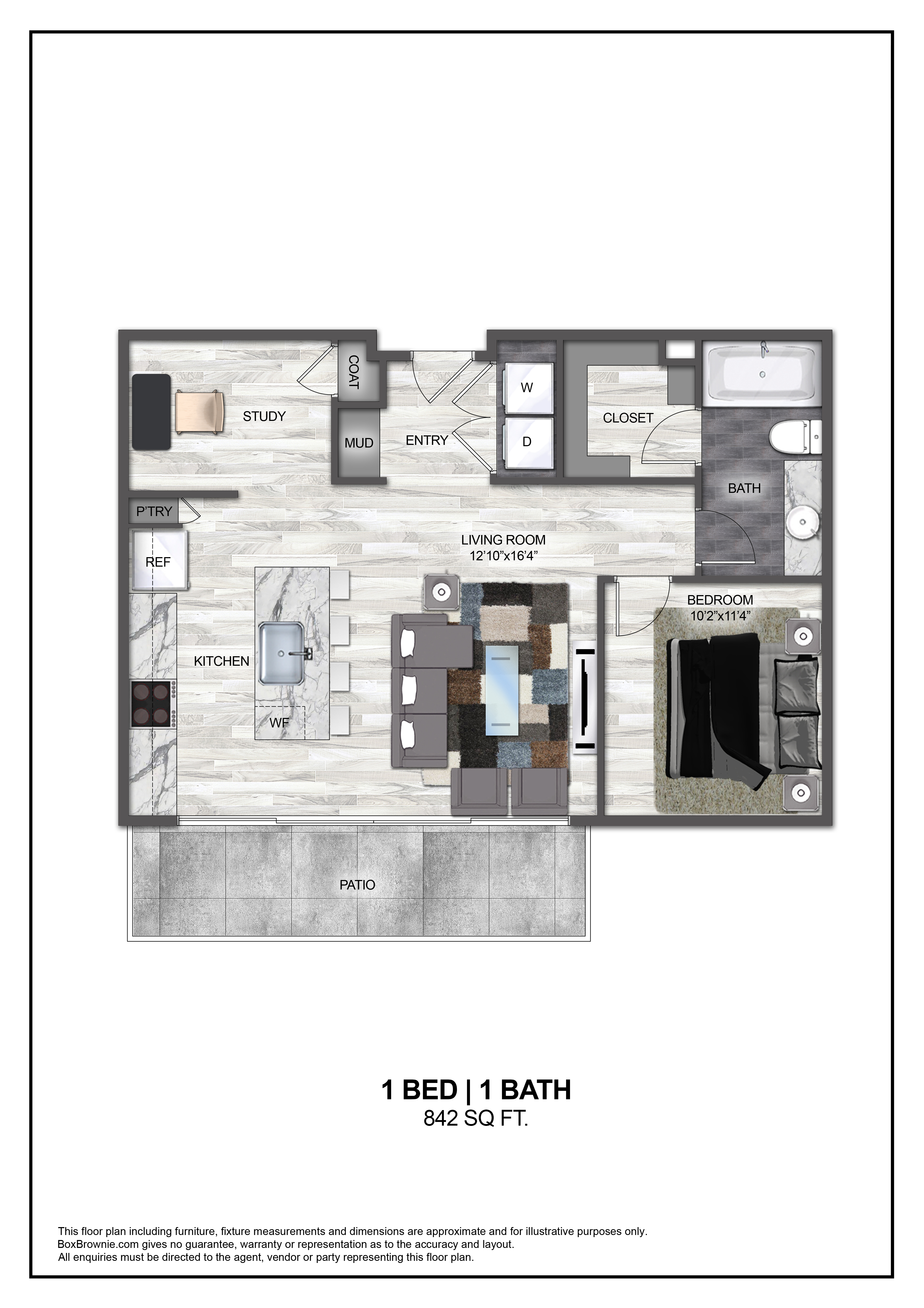Floor plan layout diagram for A12