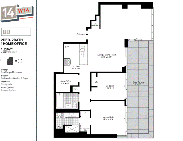 14 West 14th Street 8-B Greenwich Village New York NY 10011