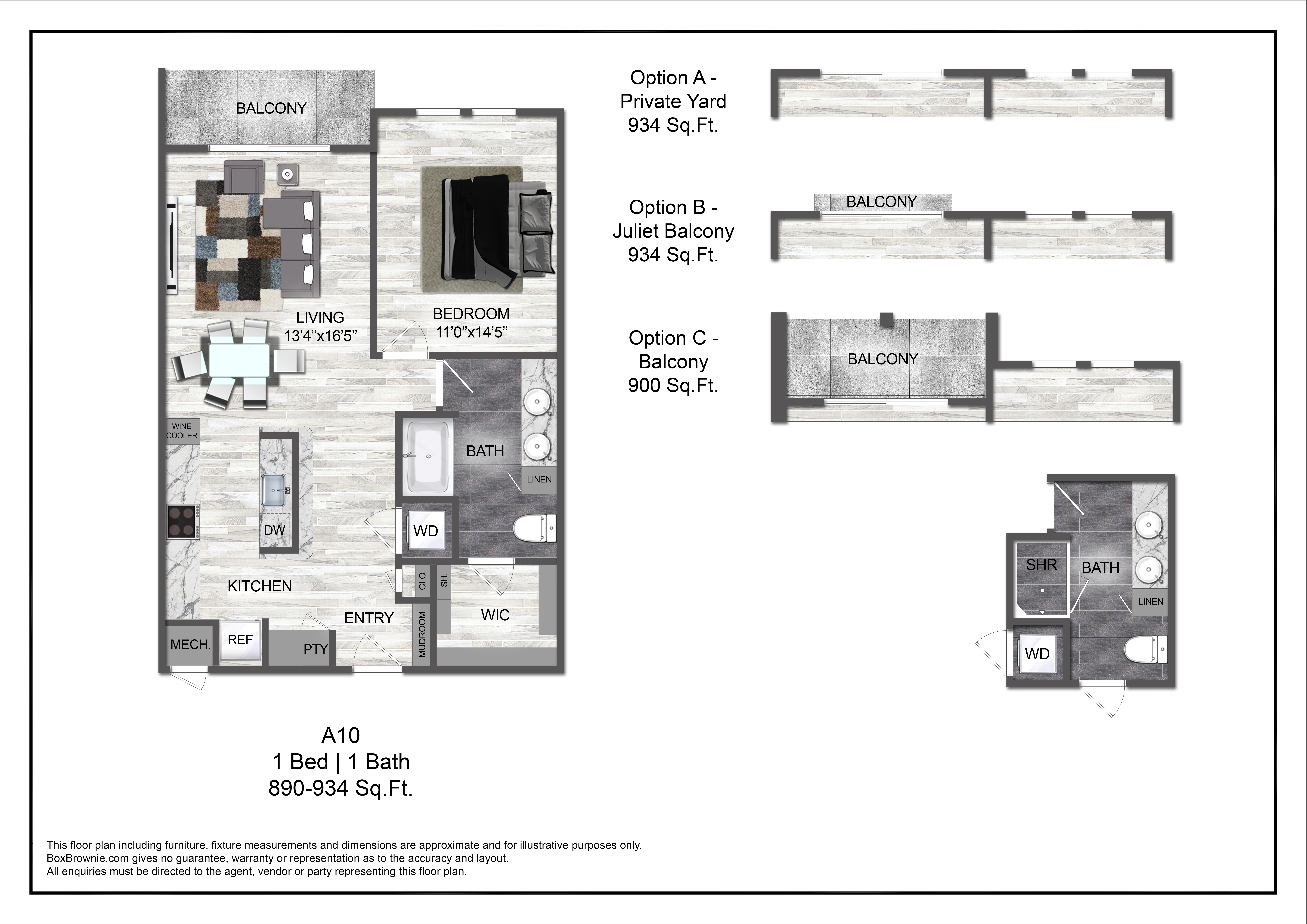 Floor plan layout diagram for A10