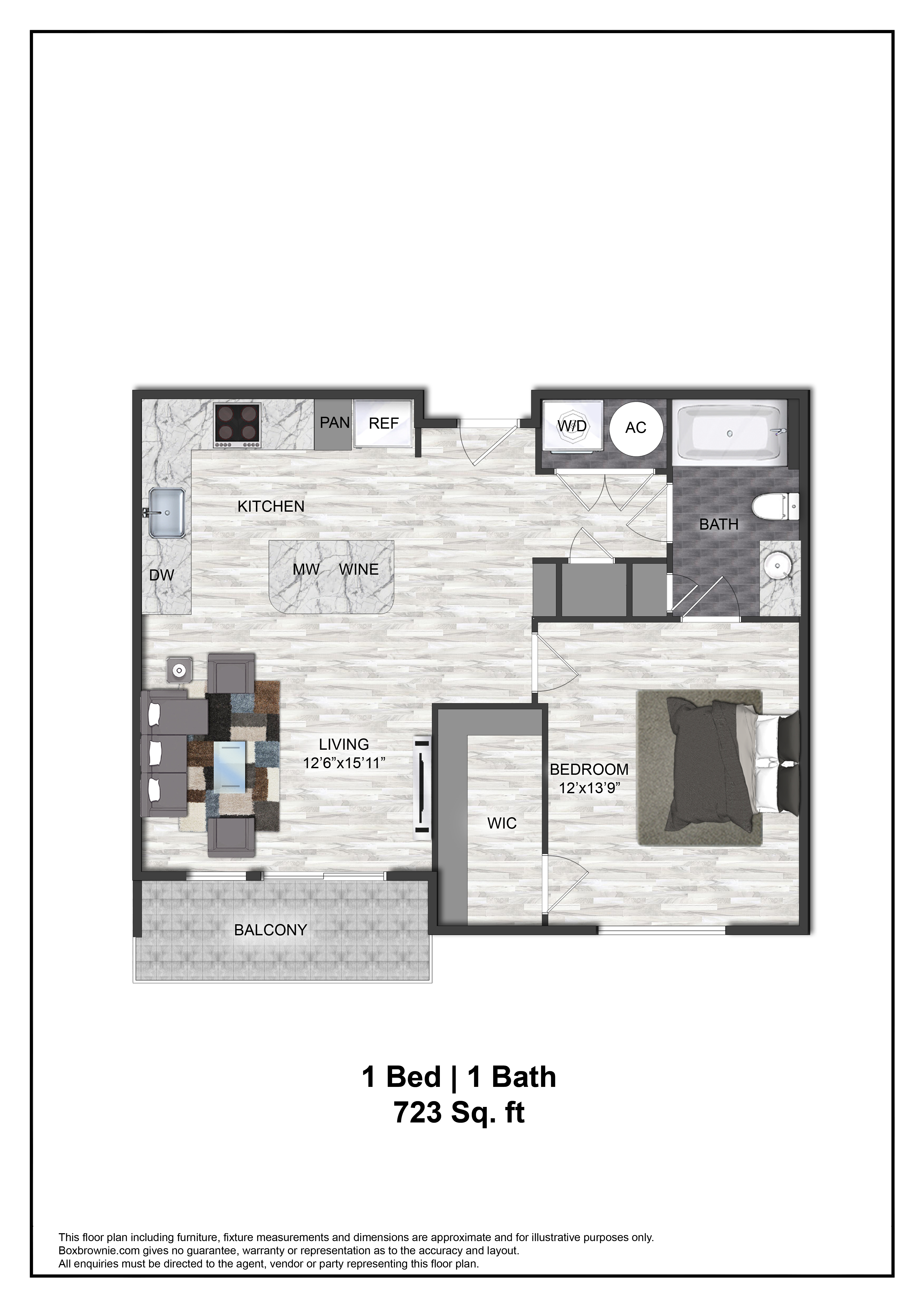 Floor plan layout diagram for A1