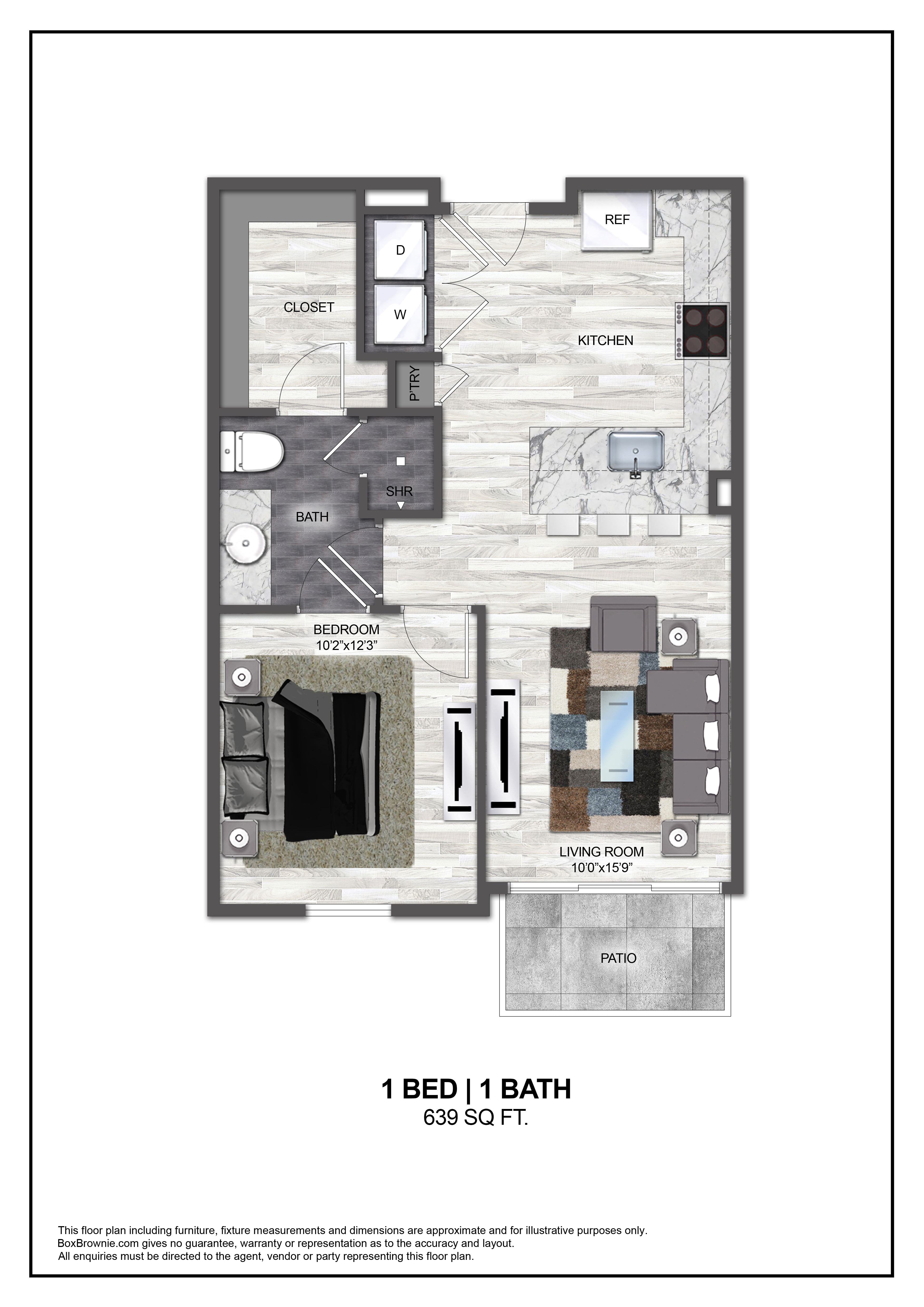 Floor plan layout diagram for A1