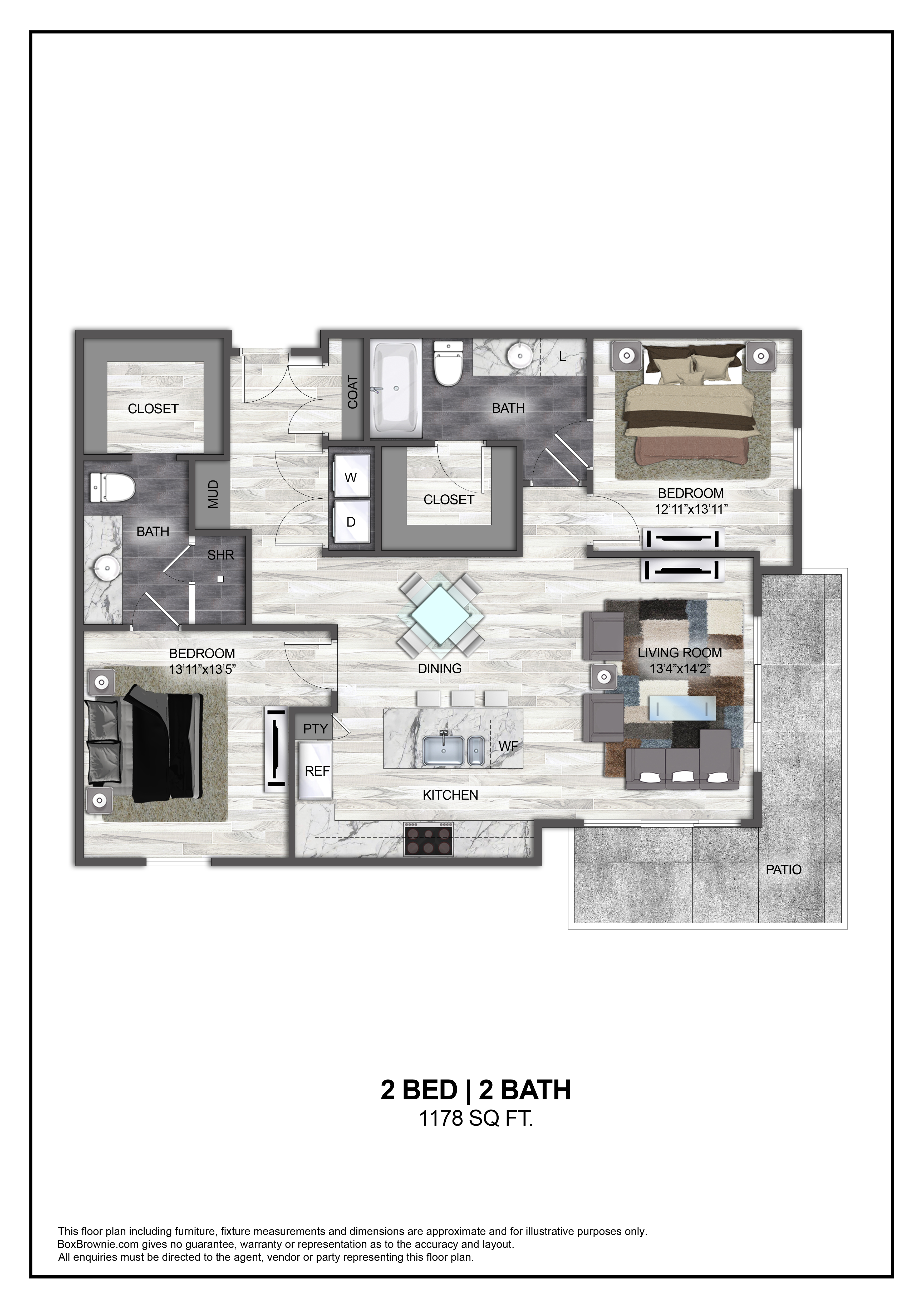 Floor plan layout diagram for B3