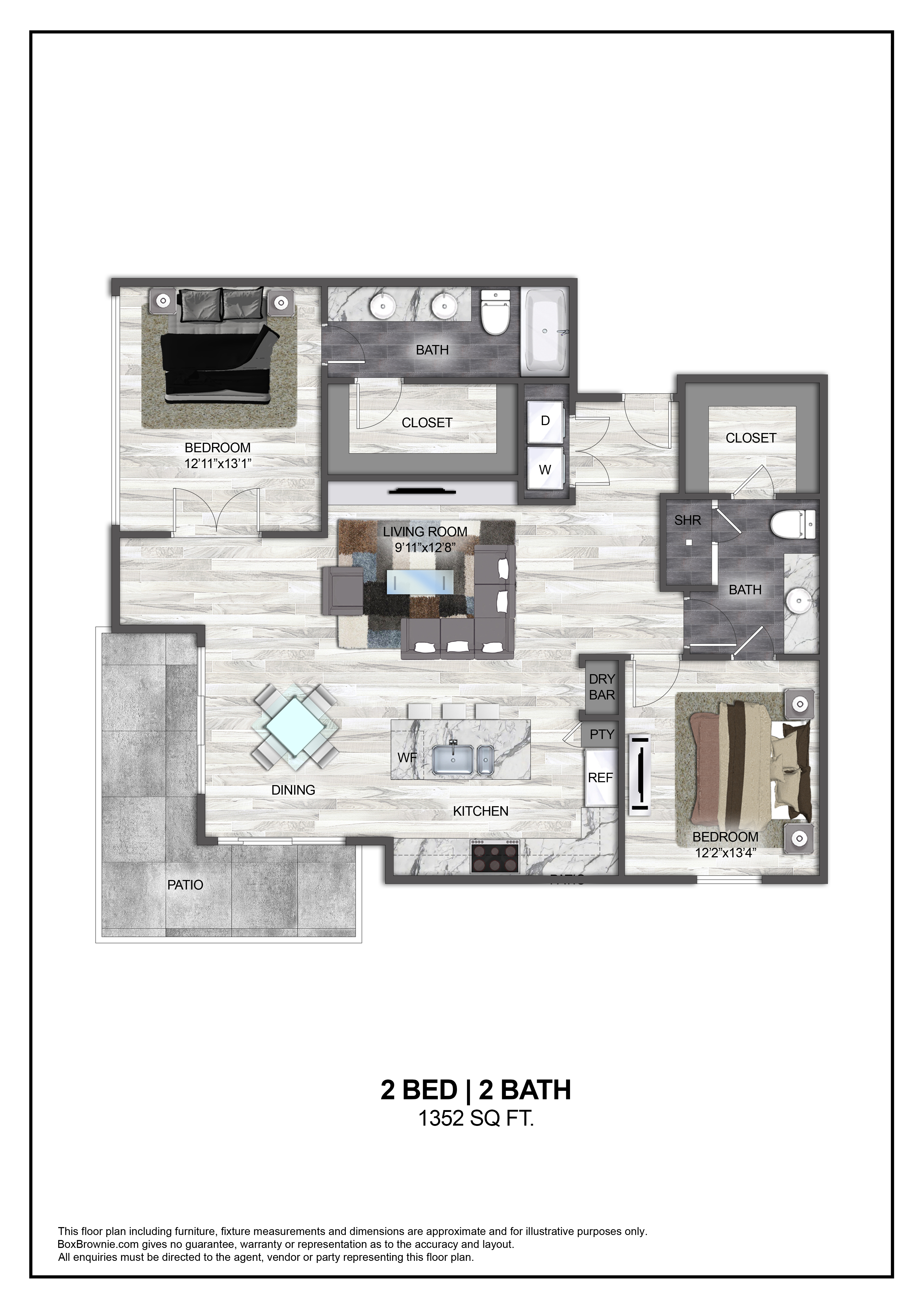 Floor plan layout diagram for B7