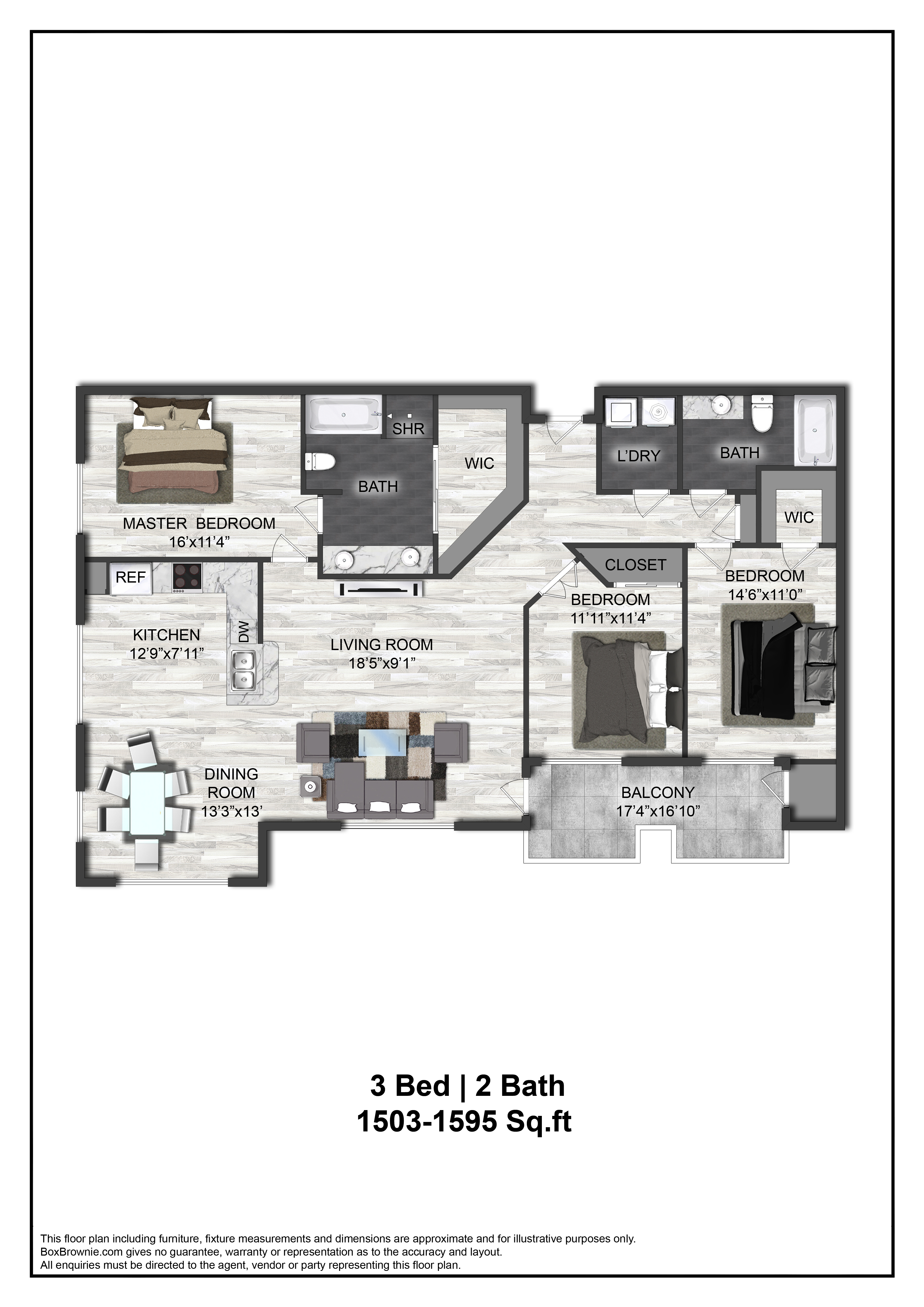 Floor plan layout diagram for C1