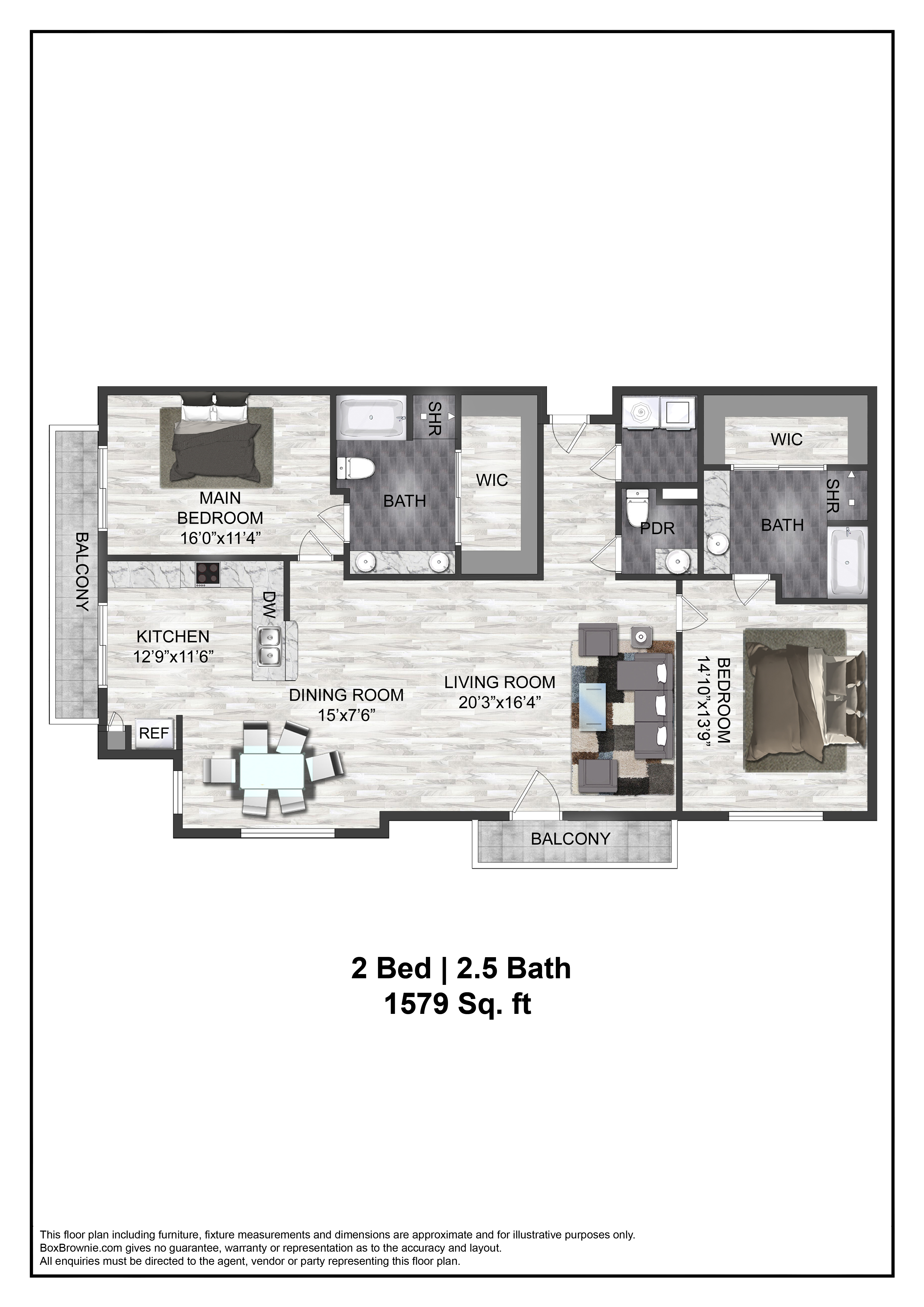 Floor plan layout diagram for B7