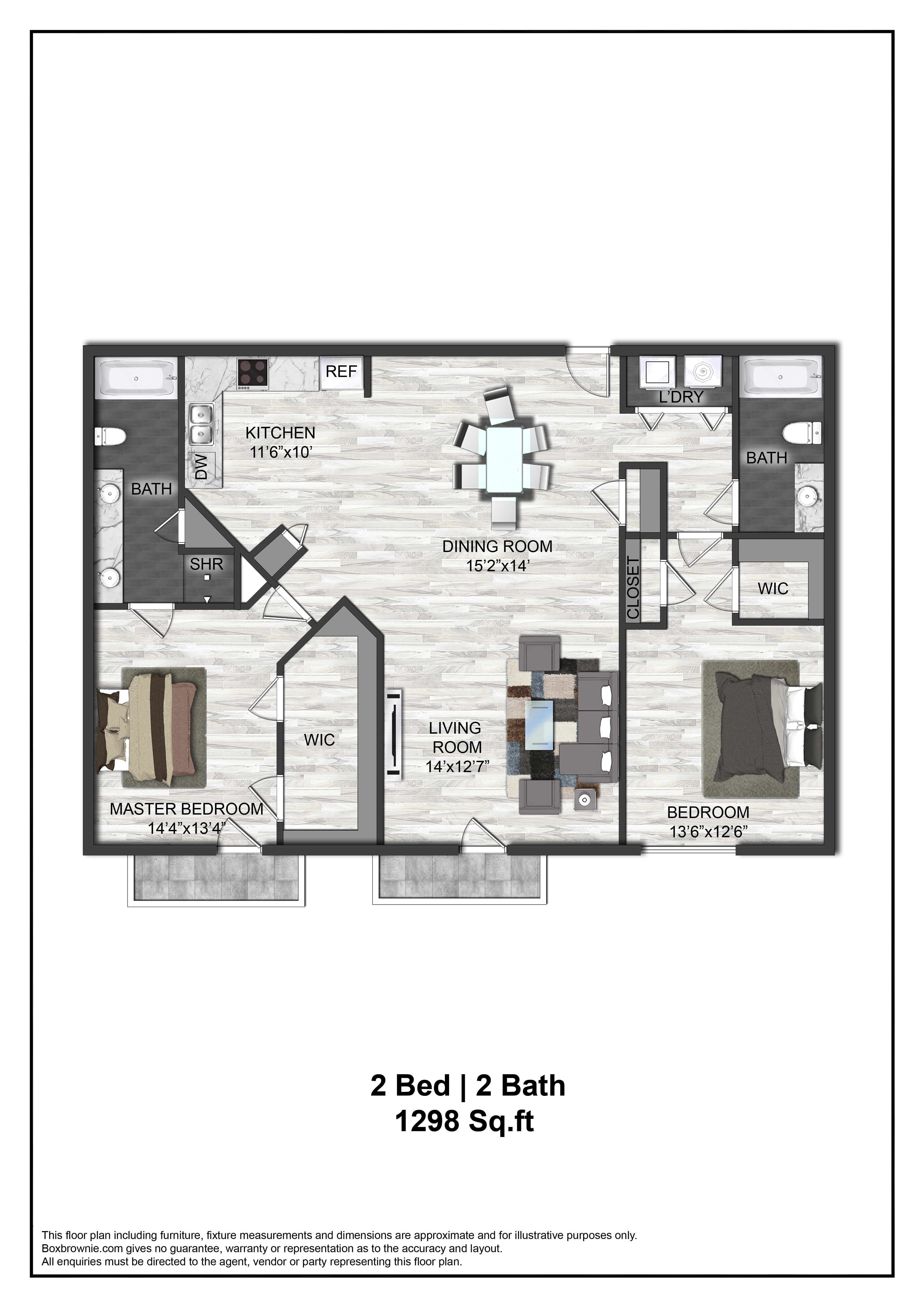 Floor plan layout diagram for B3