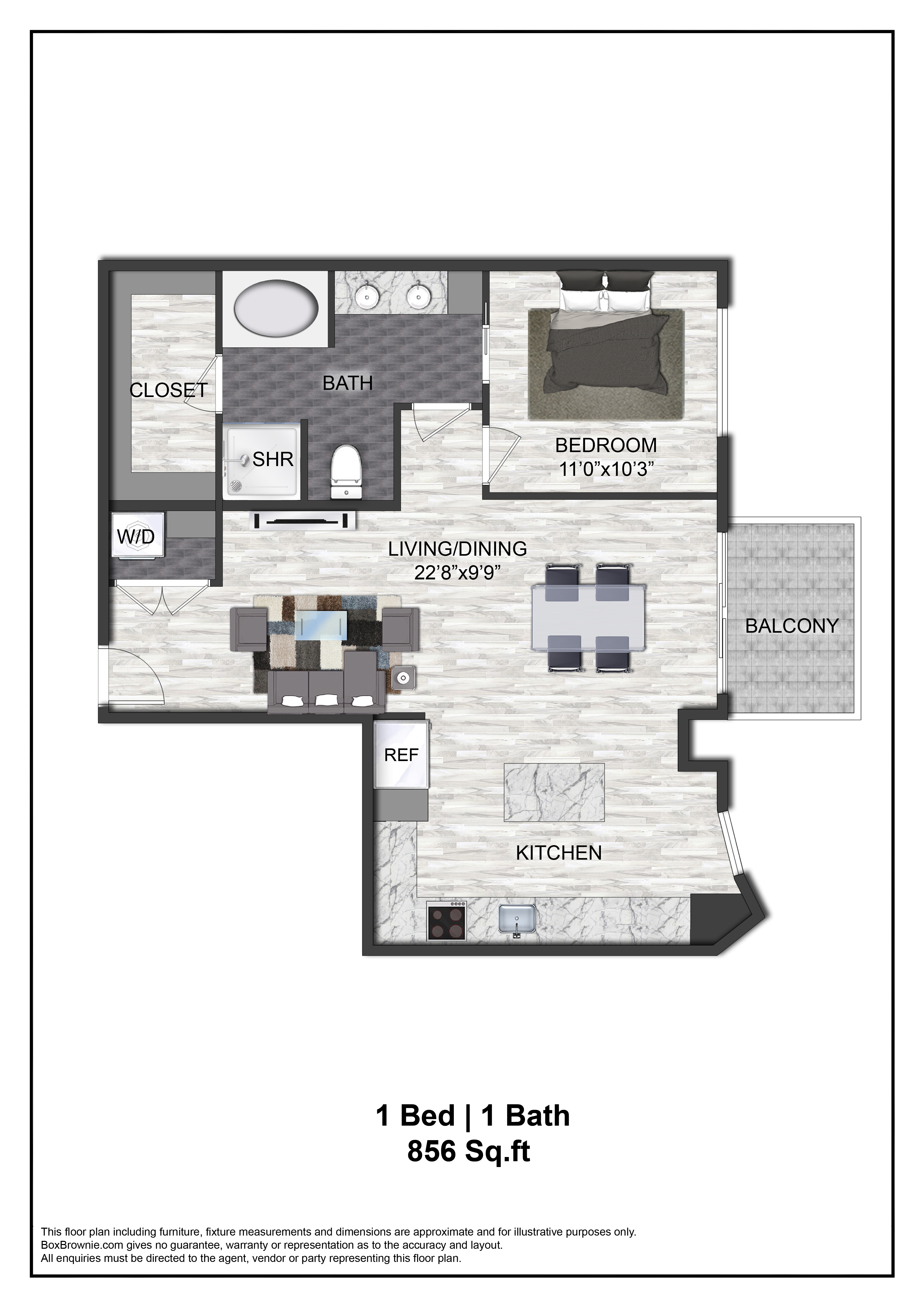 Floor plan layout diagram for A11