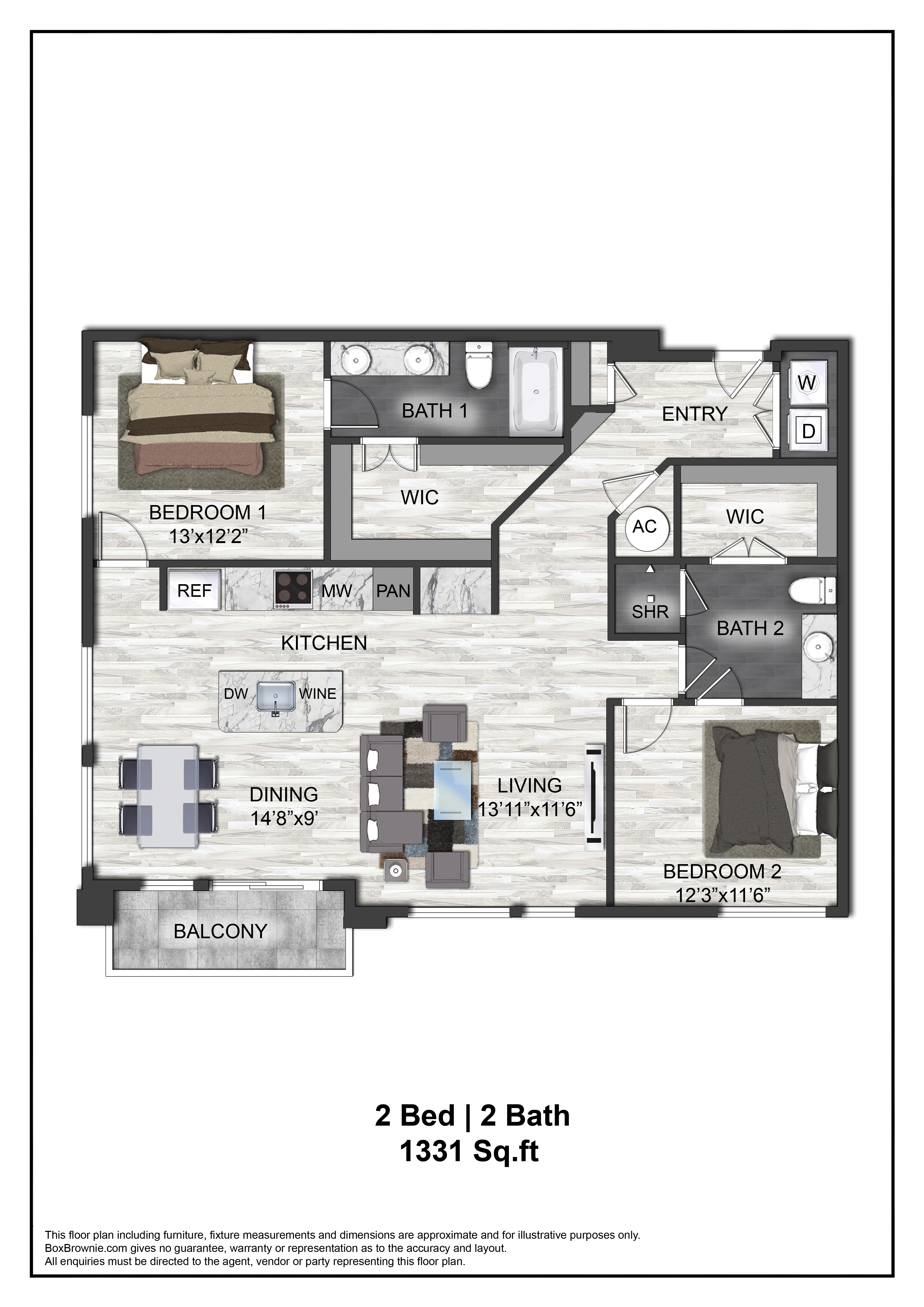 Floor plan layout diagram for B5