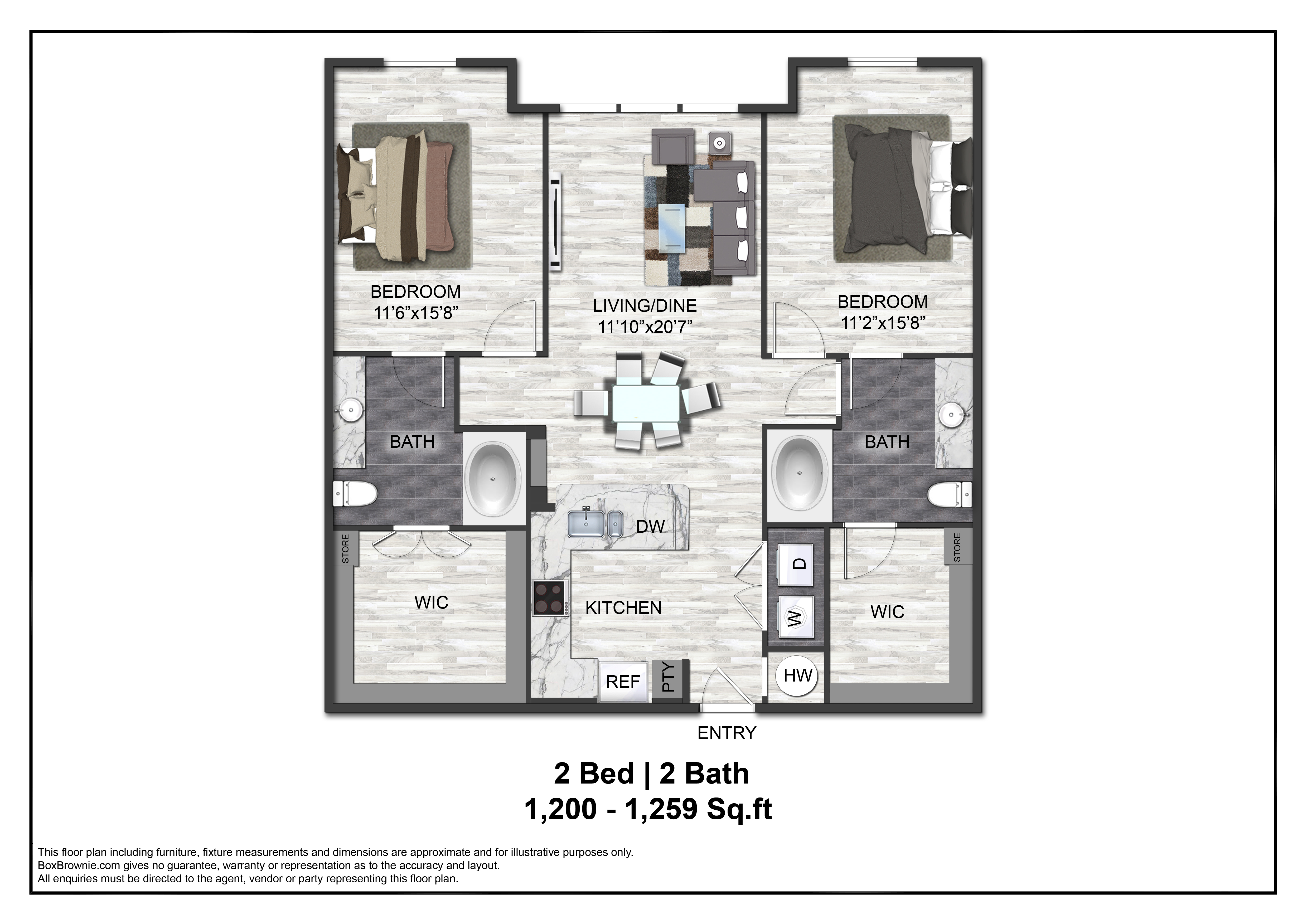 Floor plan layout diagram for B3