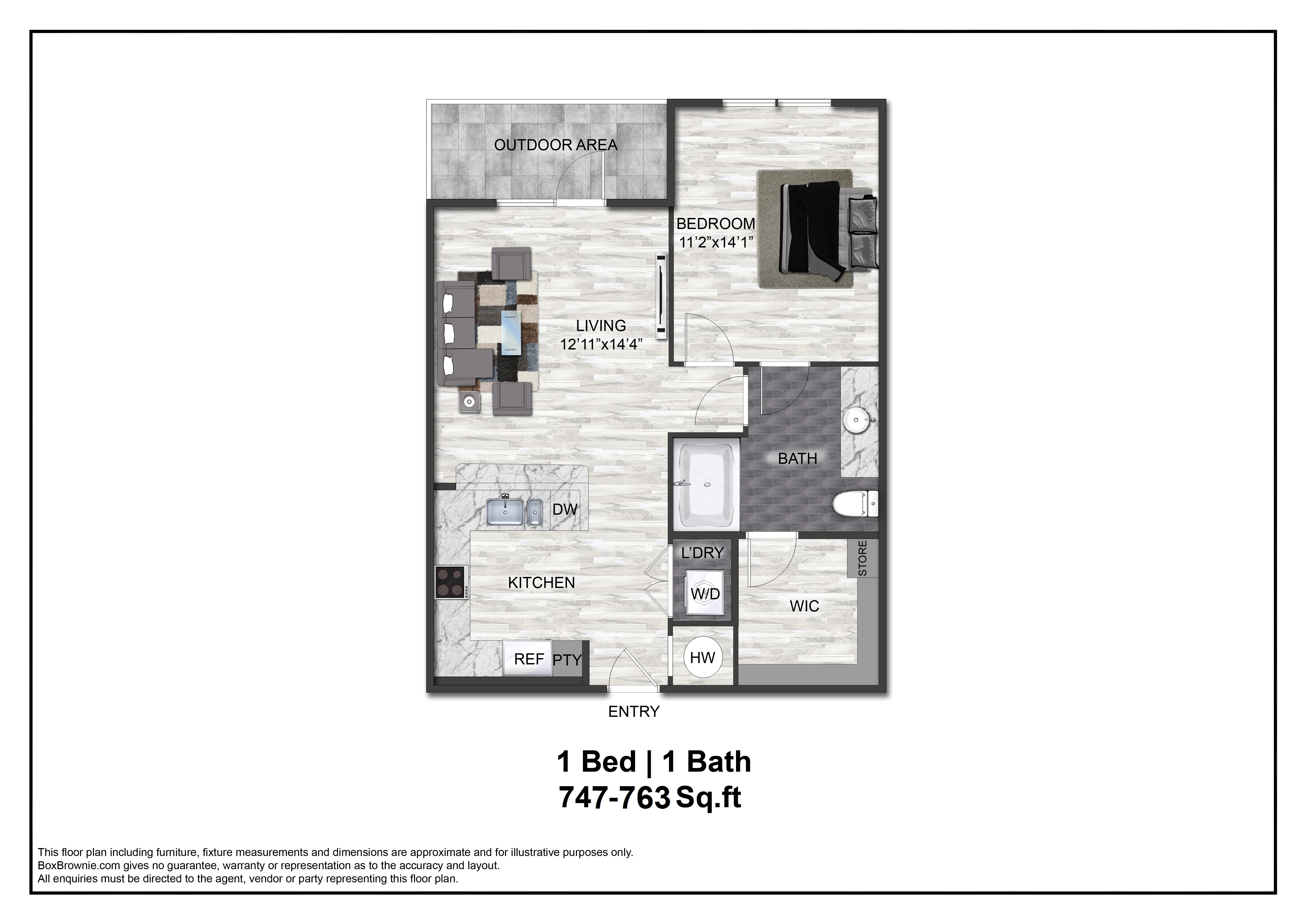 Floor plan layout diagram for A3