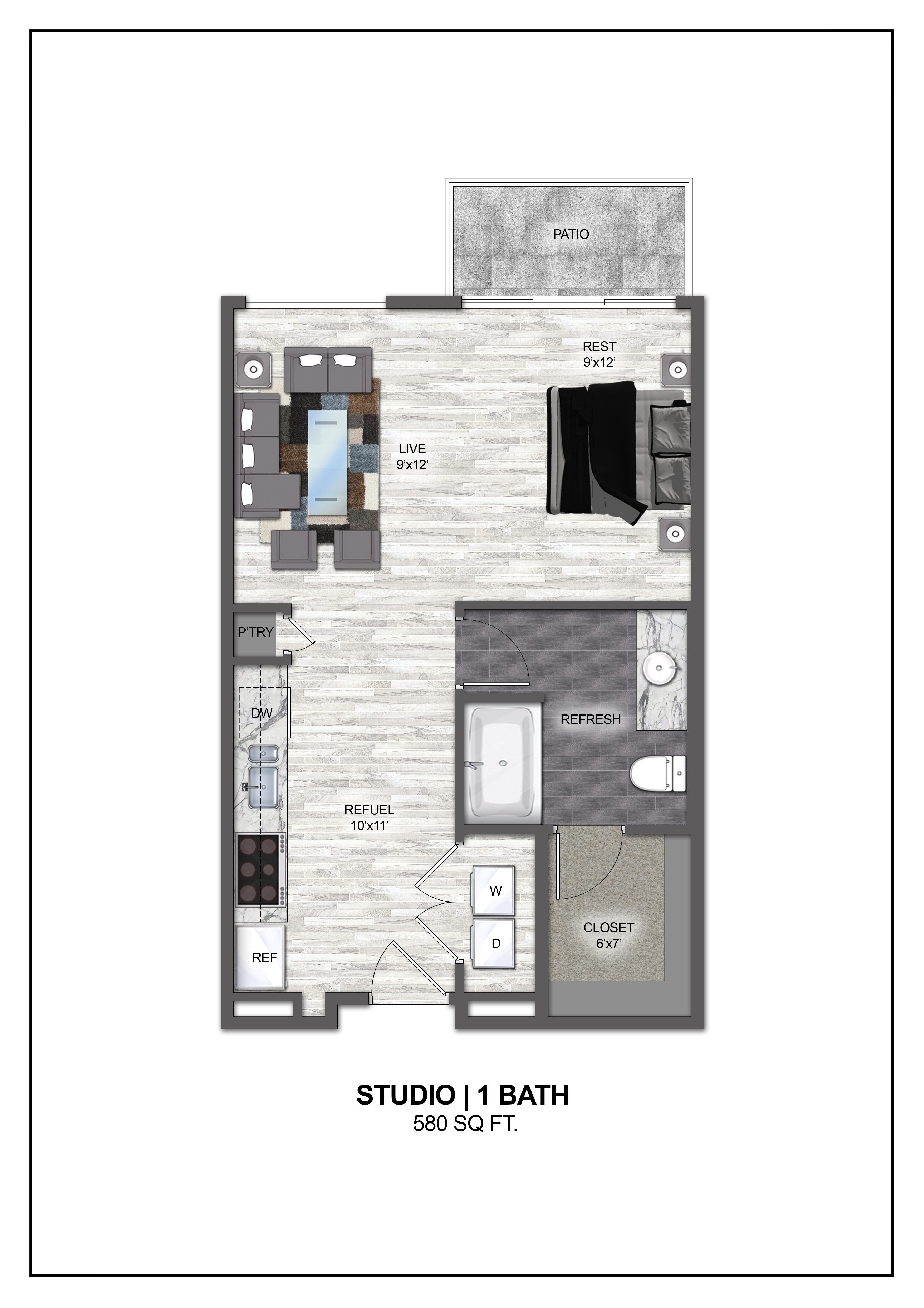 Floor plan layout diagram for E3