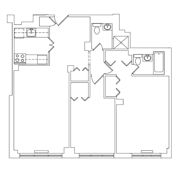 Floor plan layout diagram