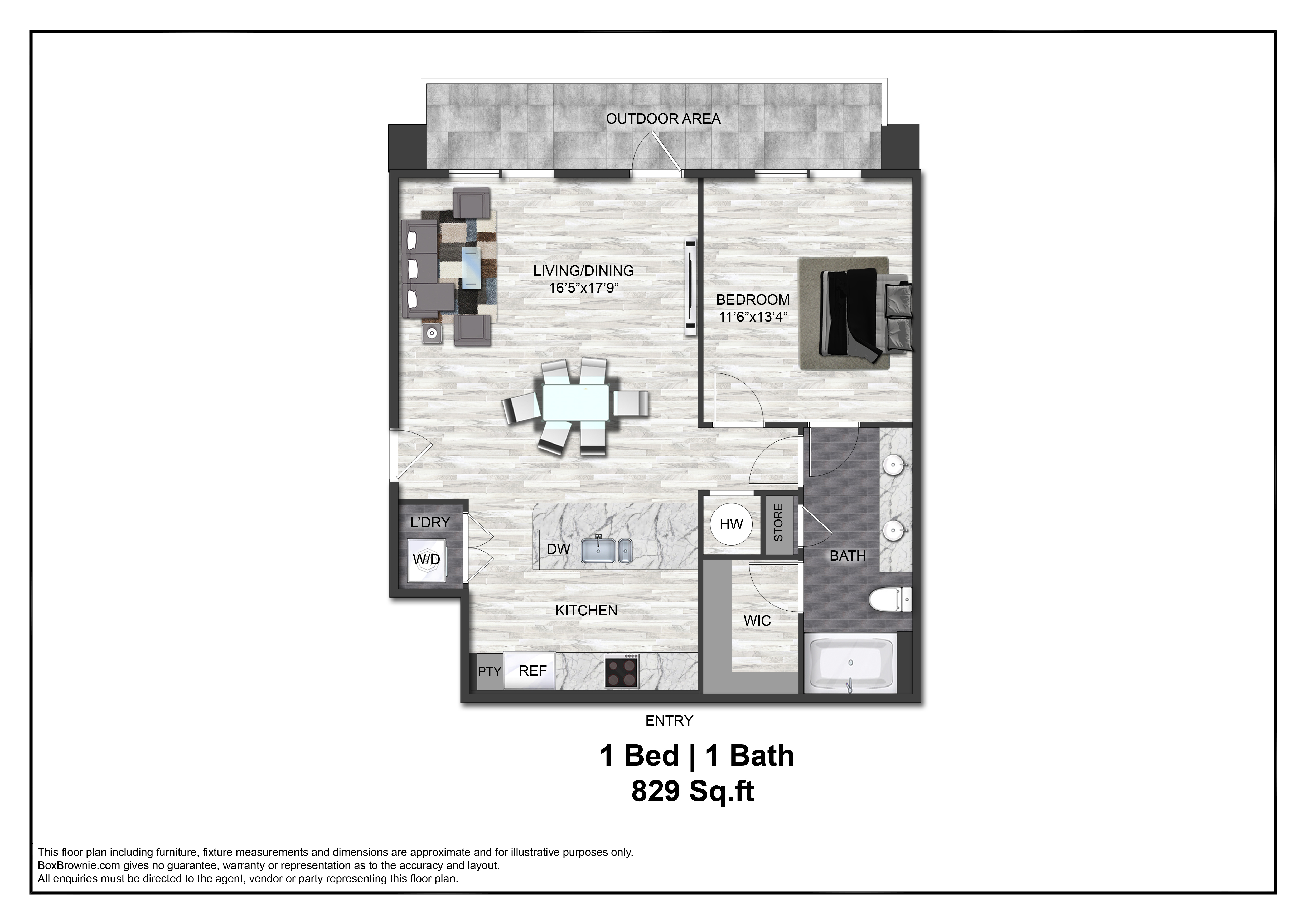 Floor plan layout diagram for A5