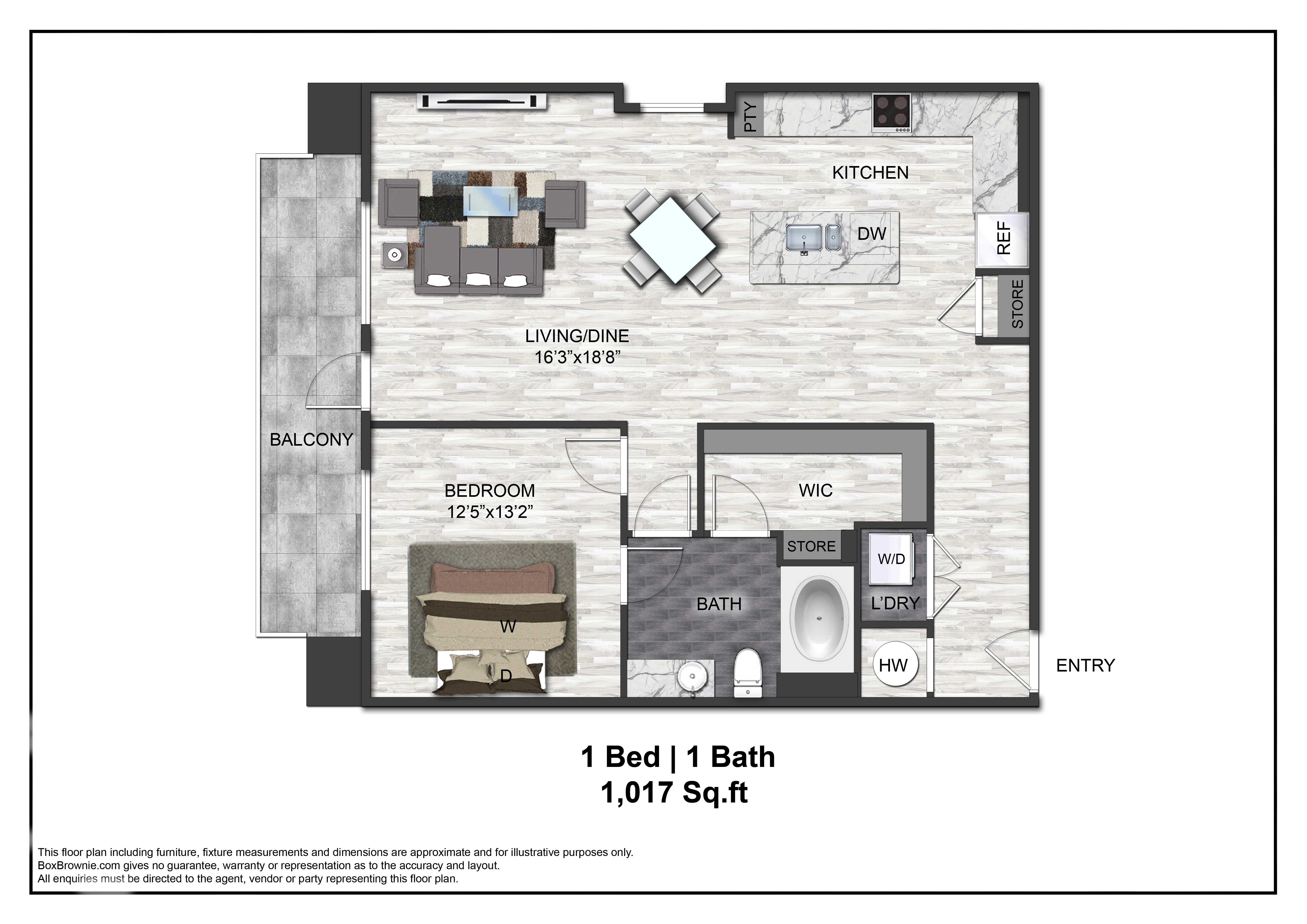 Floor plan layout diagram for A11