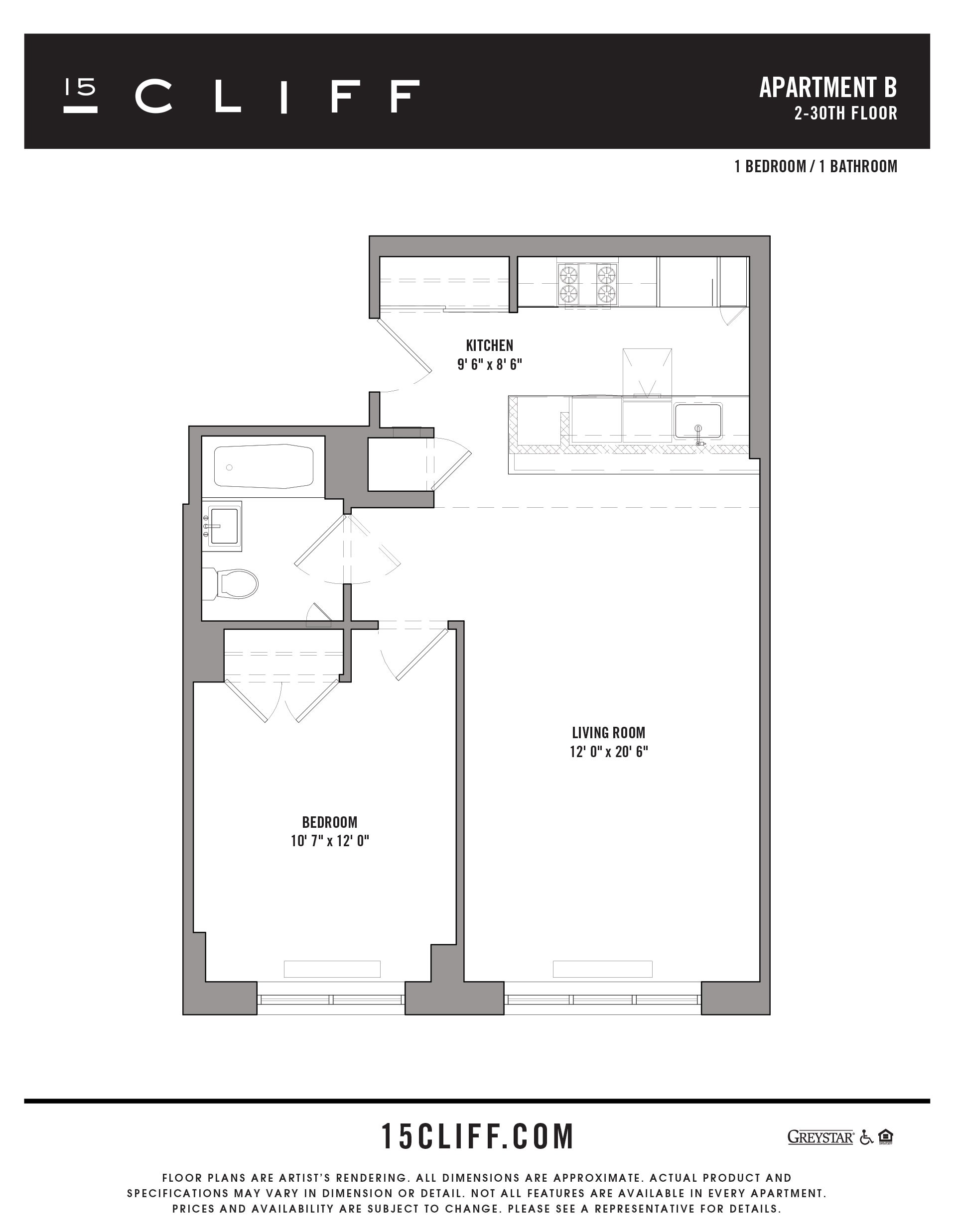 15 Cliff Street, #3B
