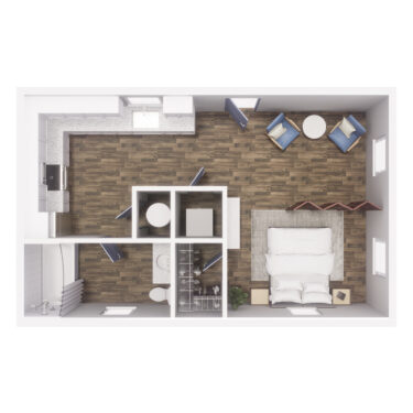 0 x 1 - S2 375 SQ FT floorplan