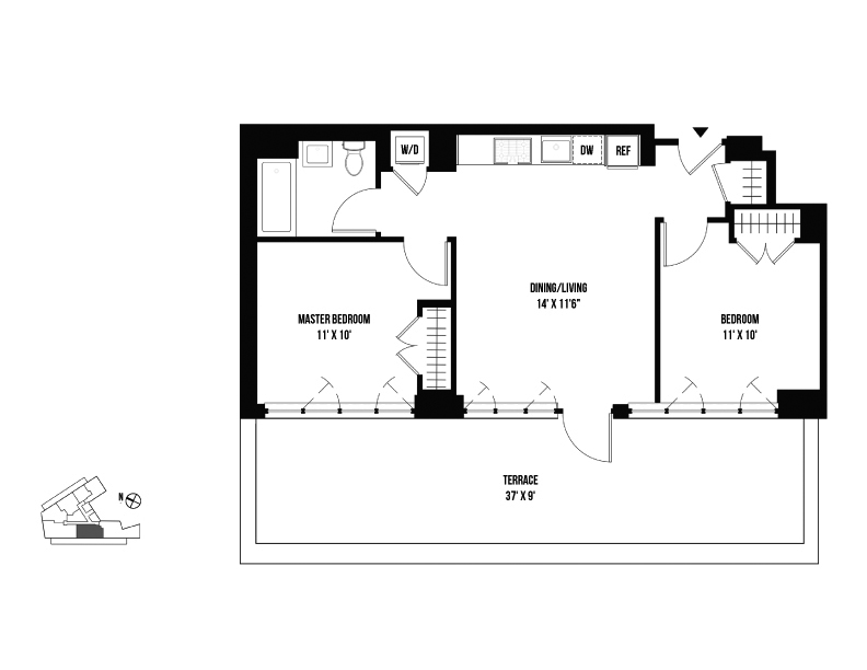 Floor plan layout diagram