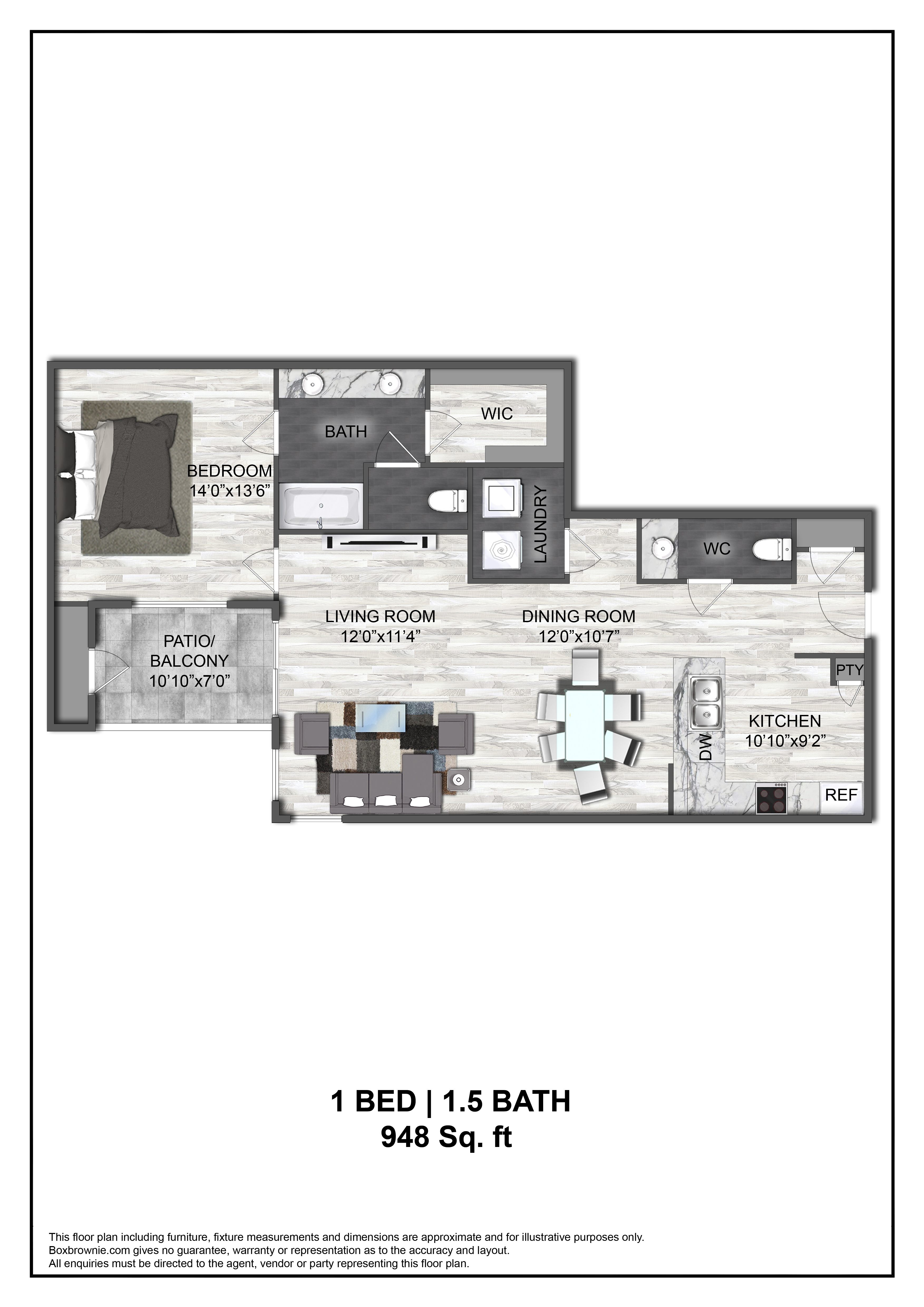 Floor plan layout diagram for A4