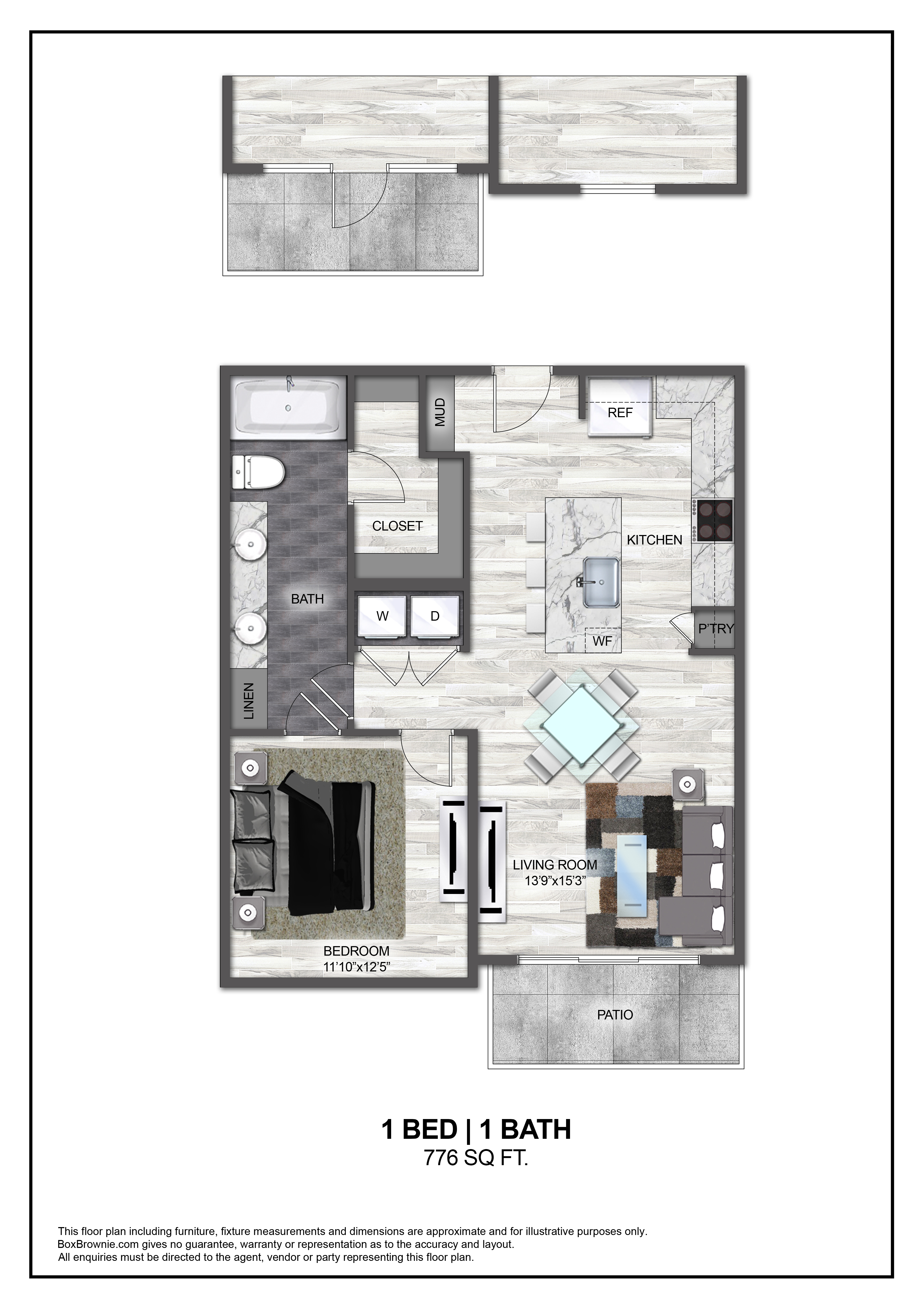 Floor plan layout diagram for A6