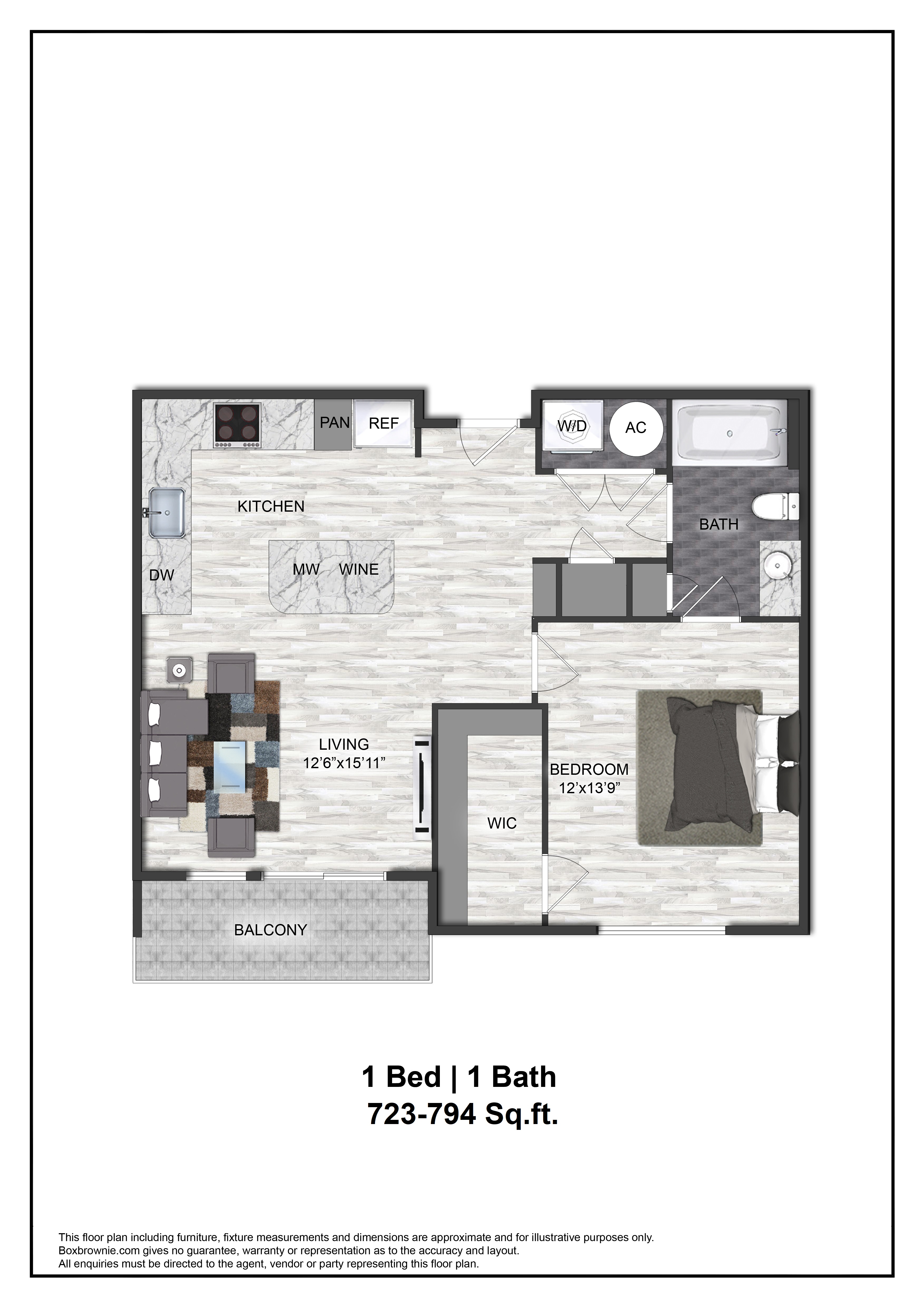 Floor plan layout diagram for A1